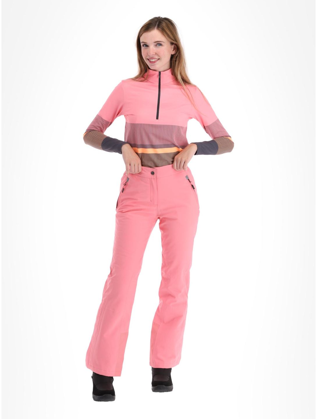 CMP, 3W18596N ski pants women Peach orange 