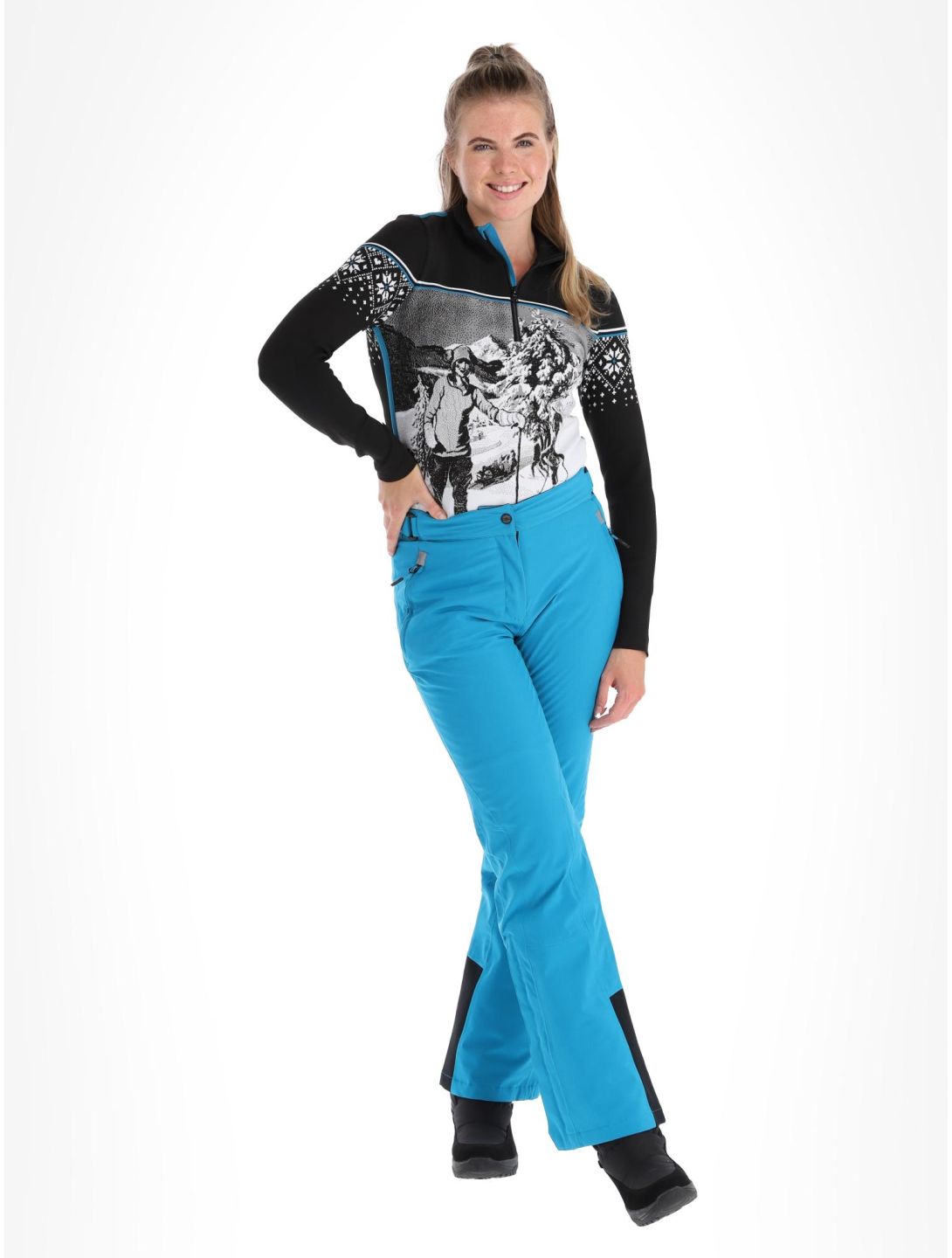 CMP, 3W18596N ski pants women Giada blue 