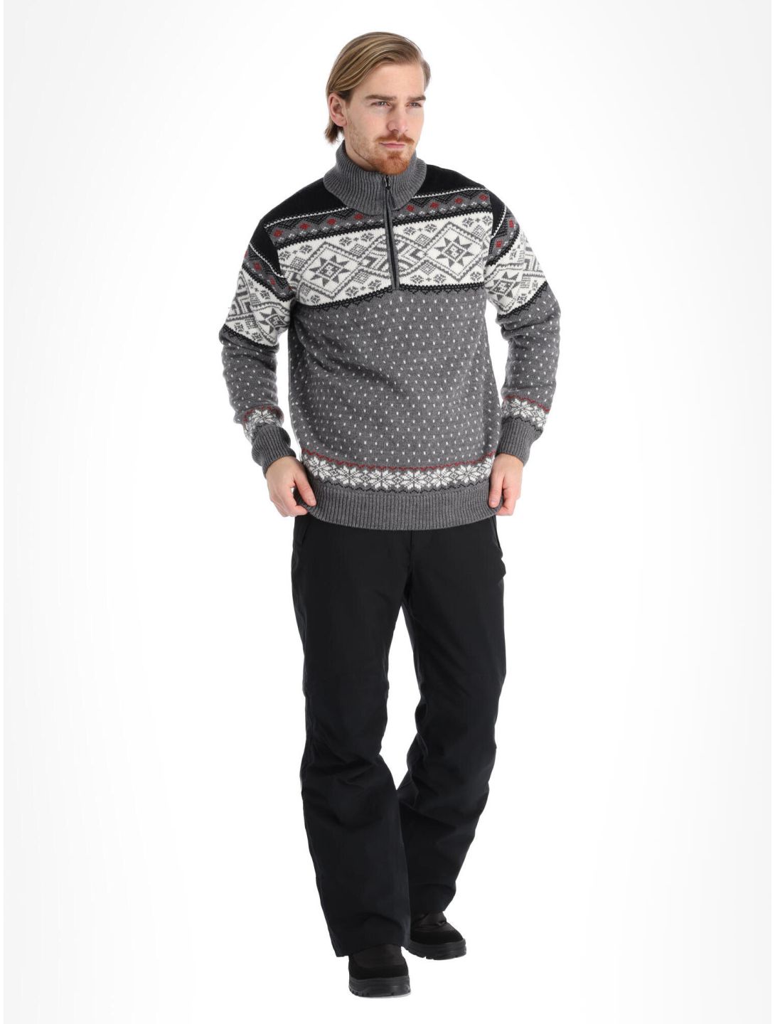 CMP, 7H57200N sweater men smoke melange grey 