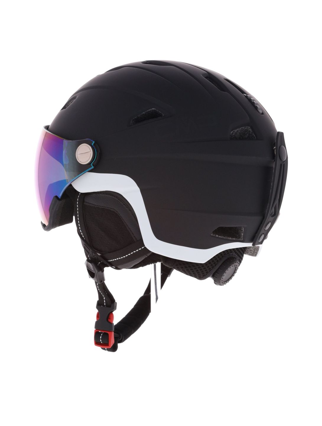 CMP, WA-2 ski helmet with visor unisex Black black 