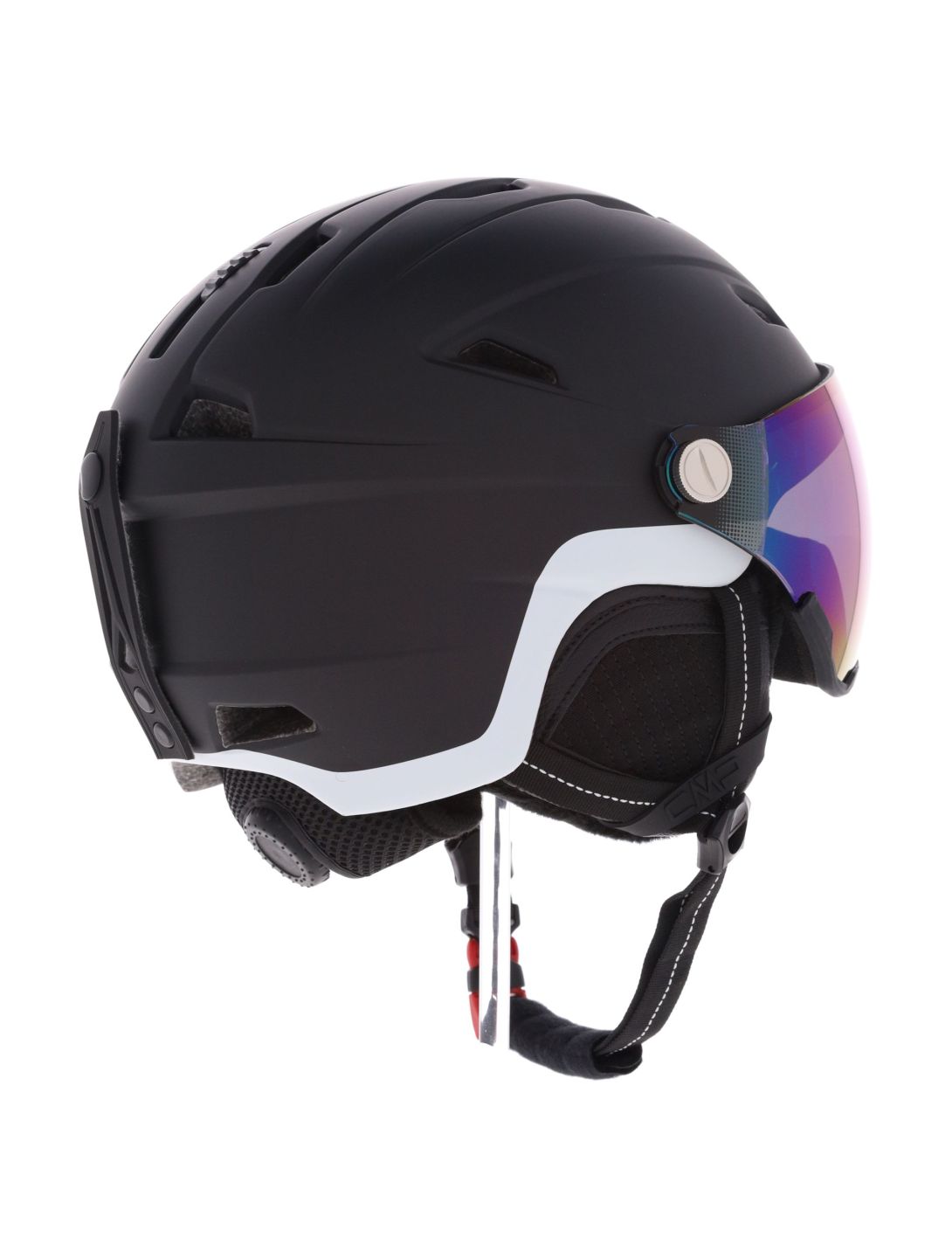 CMP, WJ-2 ski helmet with visor kids Black black 