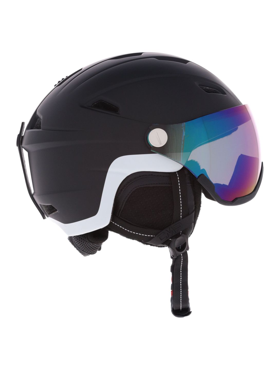 CMP, WJ-2 ski helmet with visor kids Black black 