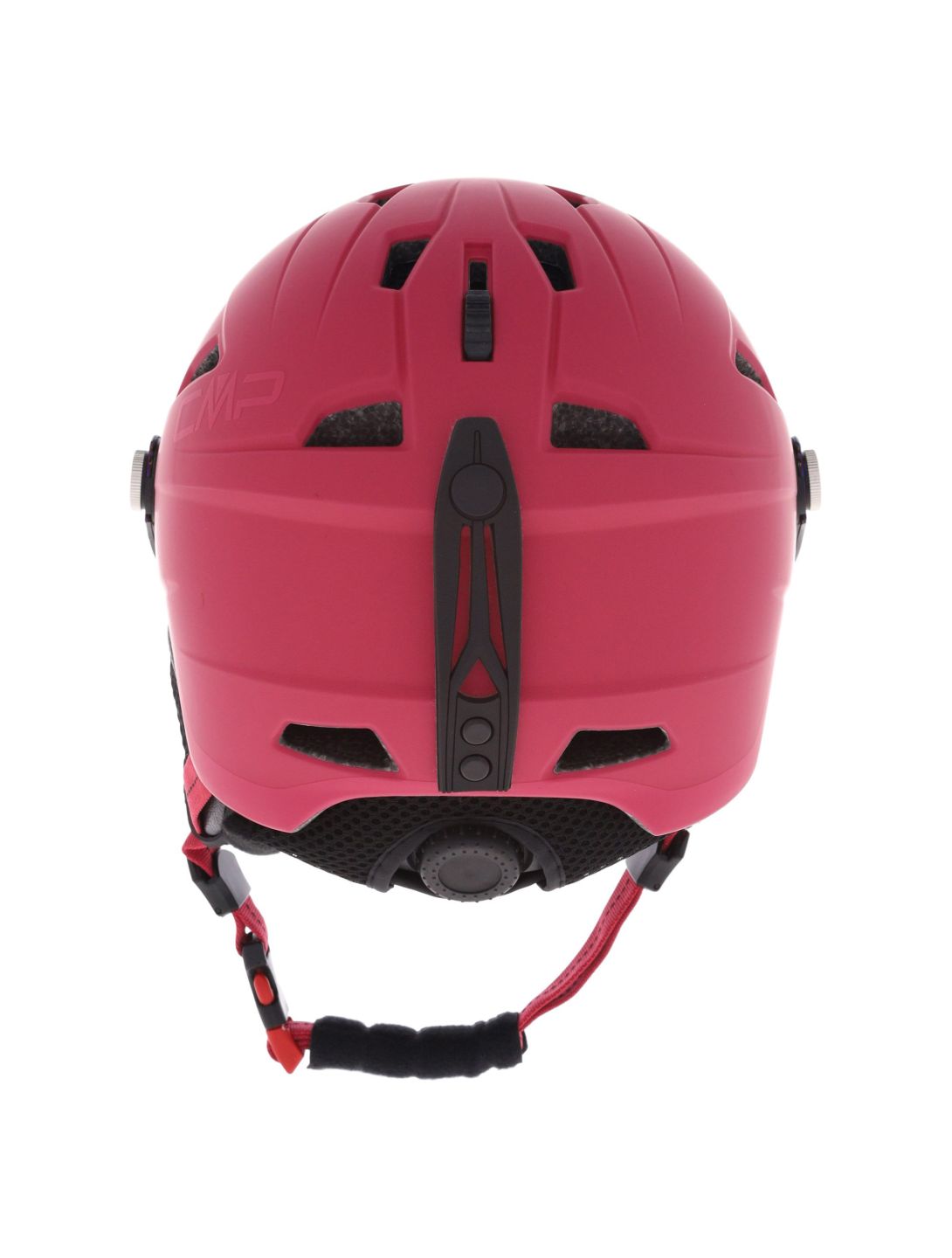 CMP, WJ-2 ski helmet with visor kids Strawberry red 