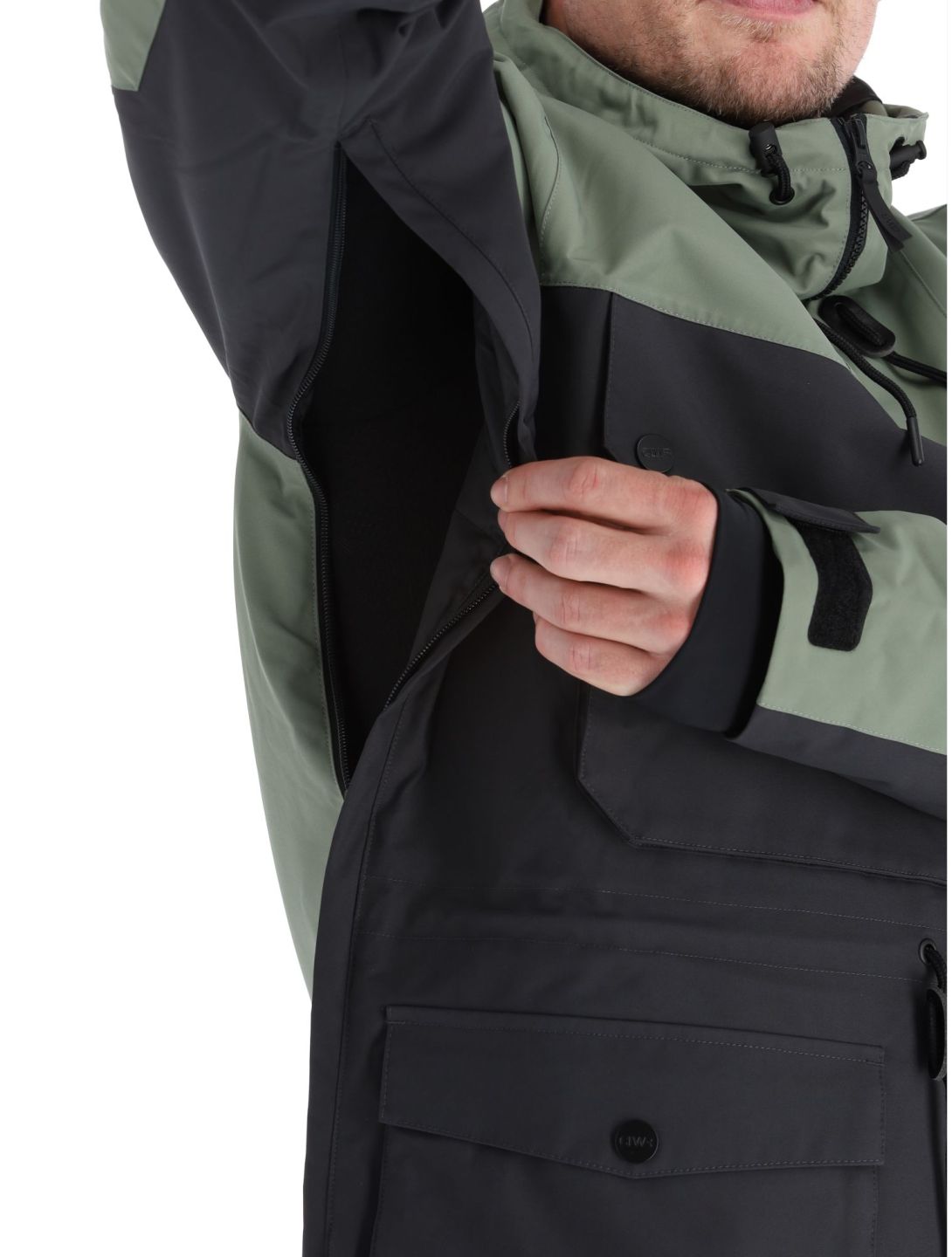 ColourWear, M Essential winter anorak men Grey Green black, green 