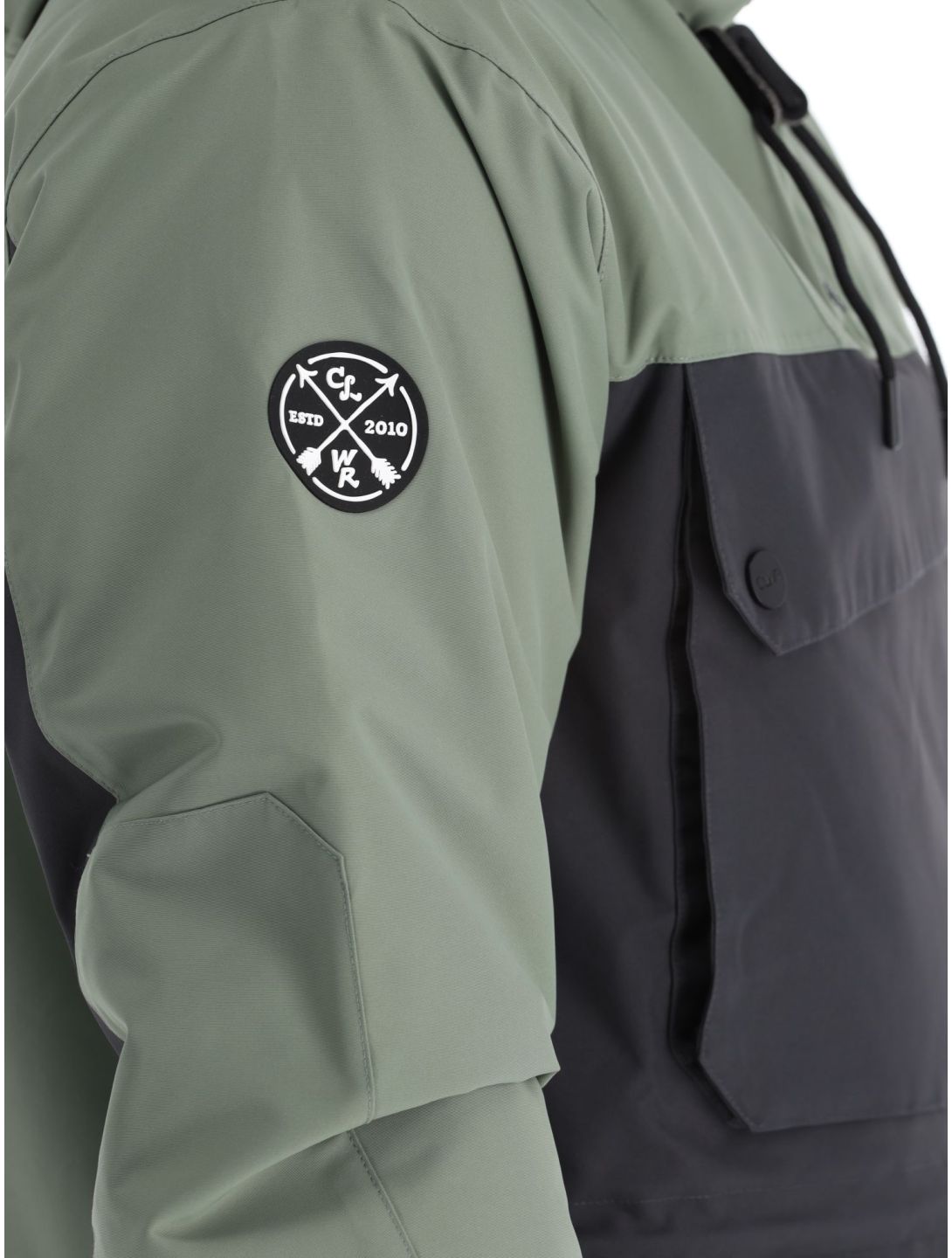 ColourWear, M Essential winter anorak men Grey Green black, green 