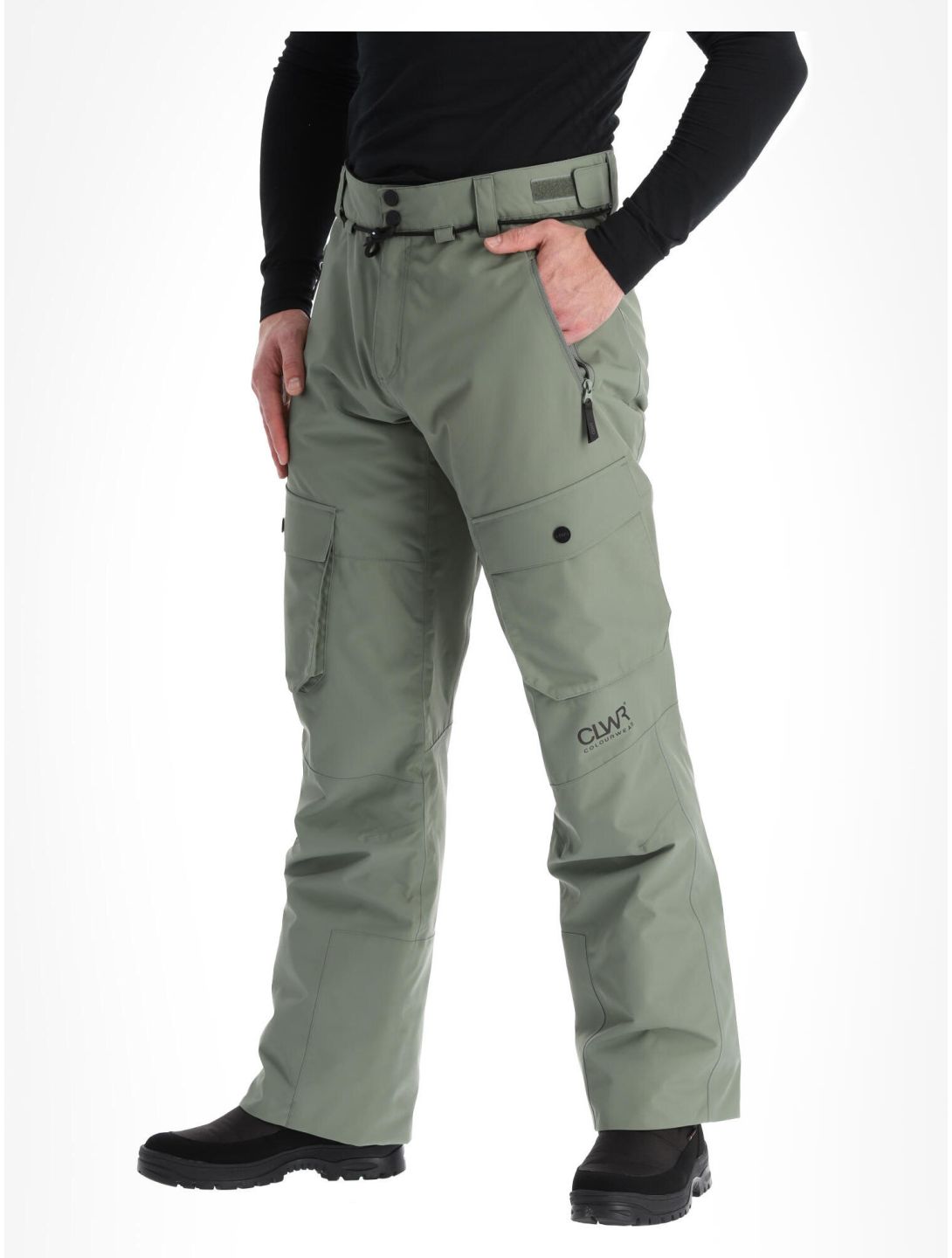 ColourWear, Flight ski pants BIB model men Grey Green black, green 