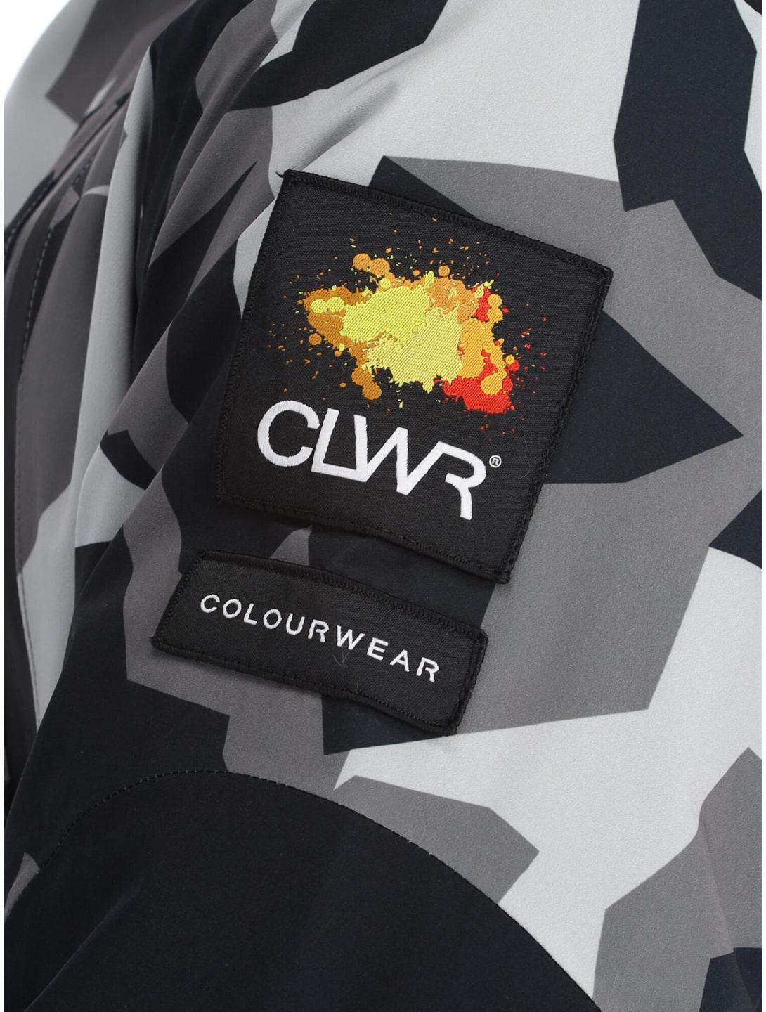 ColourWear, Foil ski jacket men Camo Grey black, grey 