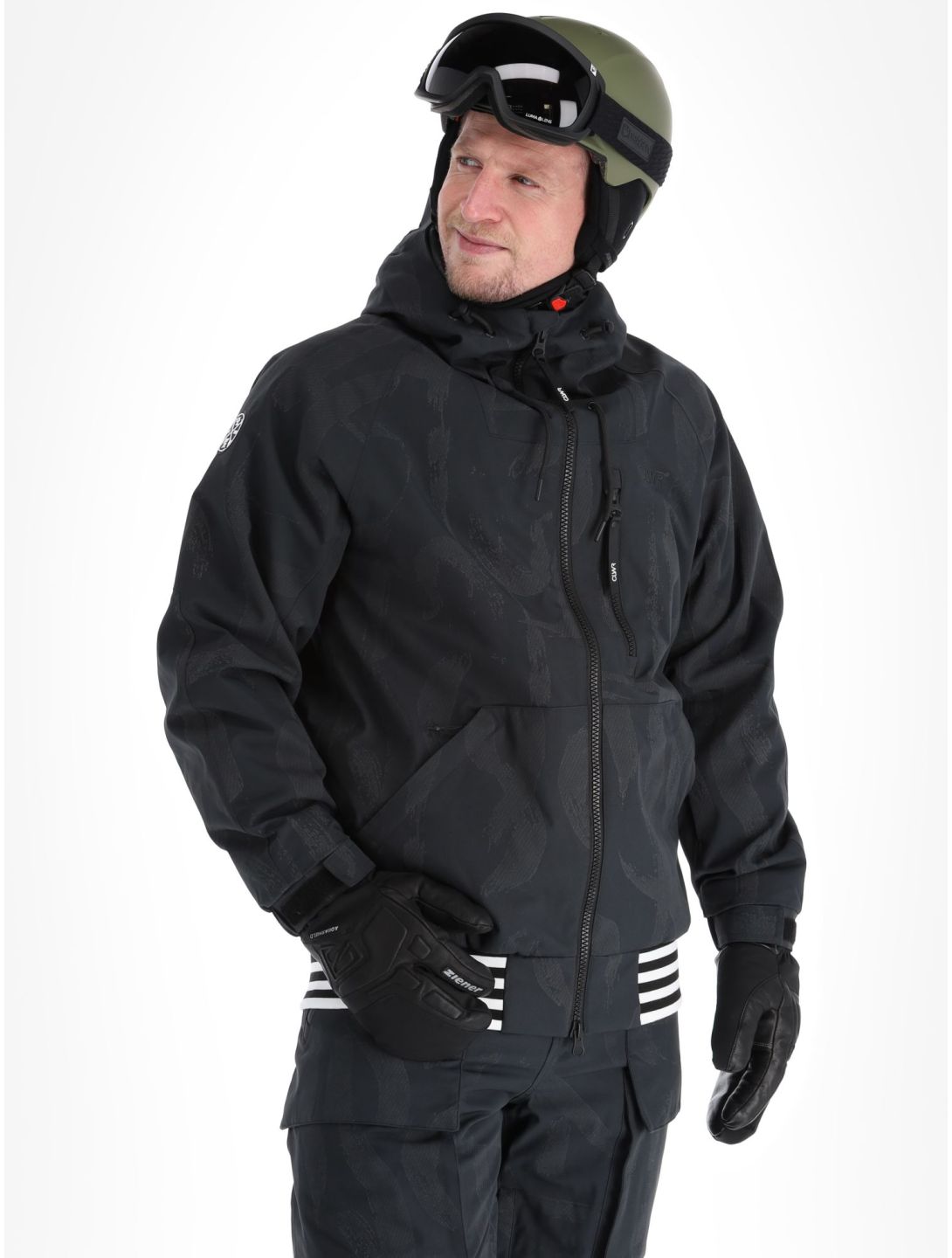 ColourWear, League ski jacket men Reflective Black black 