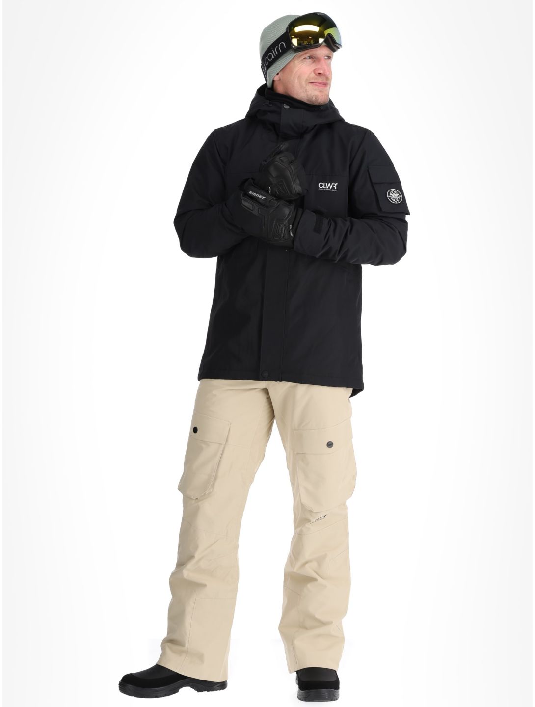 ColourWear, M Eagle ski jacket men Black black 