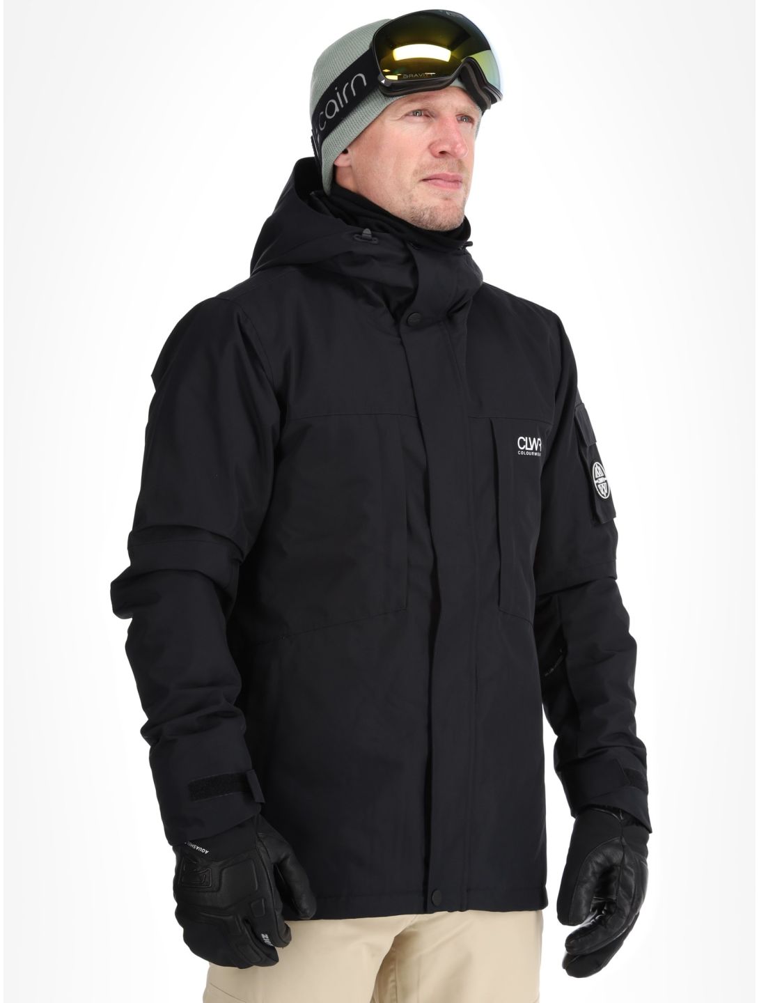 ColourWear, M Eagle ski jacket men Black black 