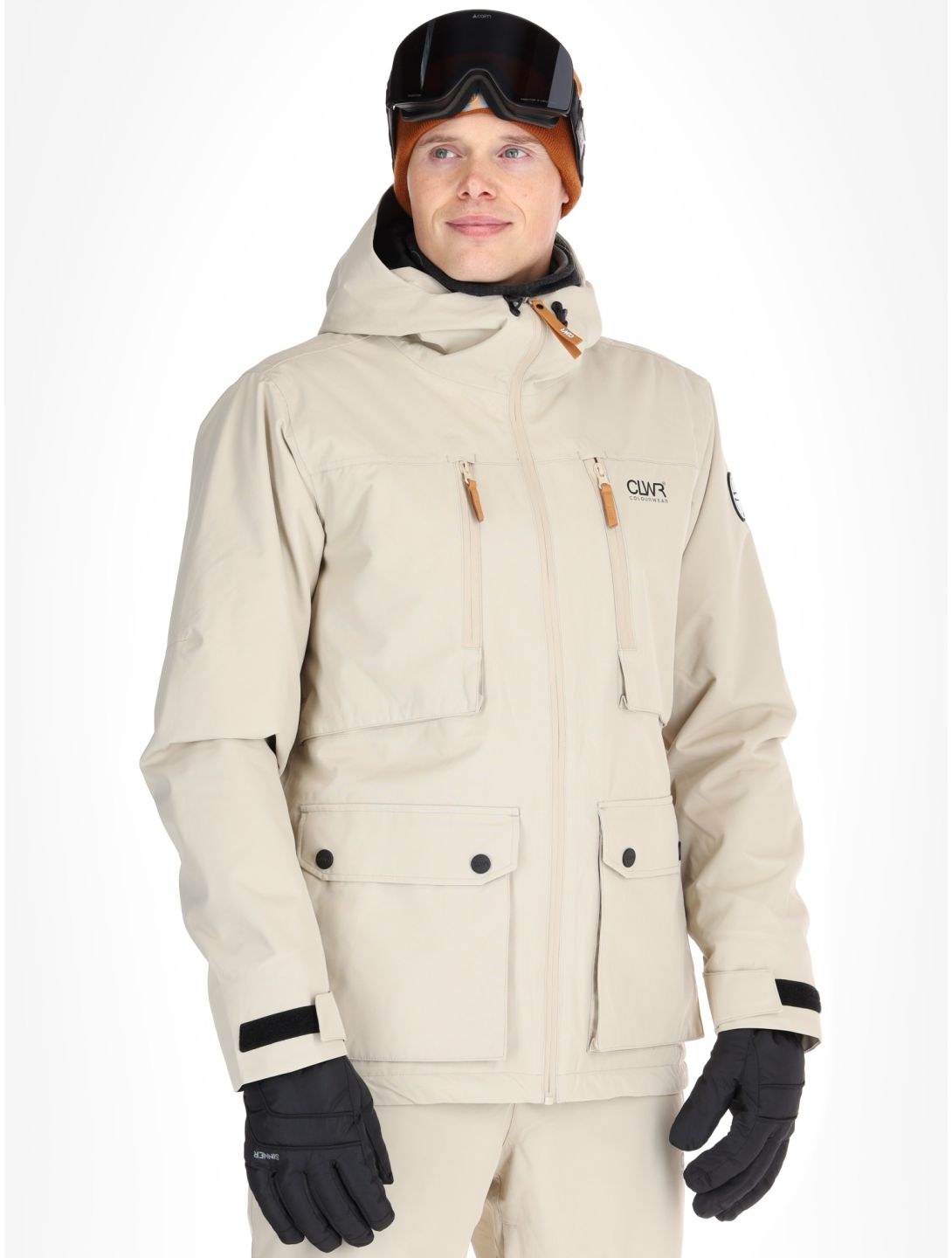 ColourWear, M Falk 2.0 ski jacket men Sand beige 