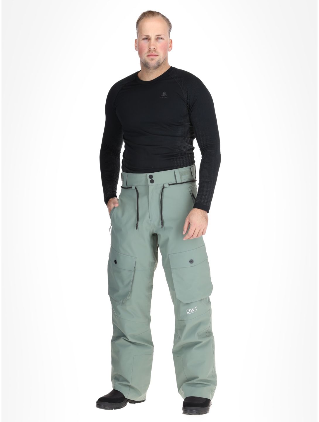 ColourWear, M Flight ski pants men Dark Sage green 