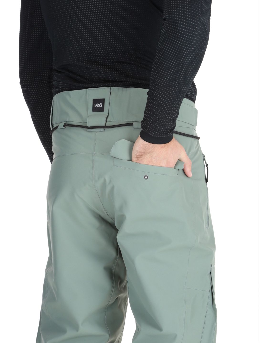 ColourWear, M Flight ski pants men Dark Sage green 