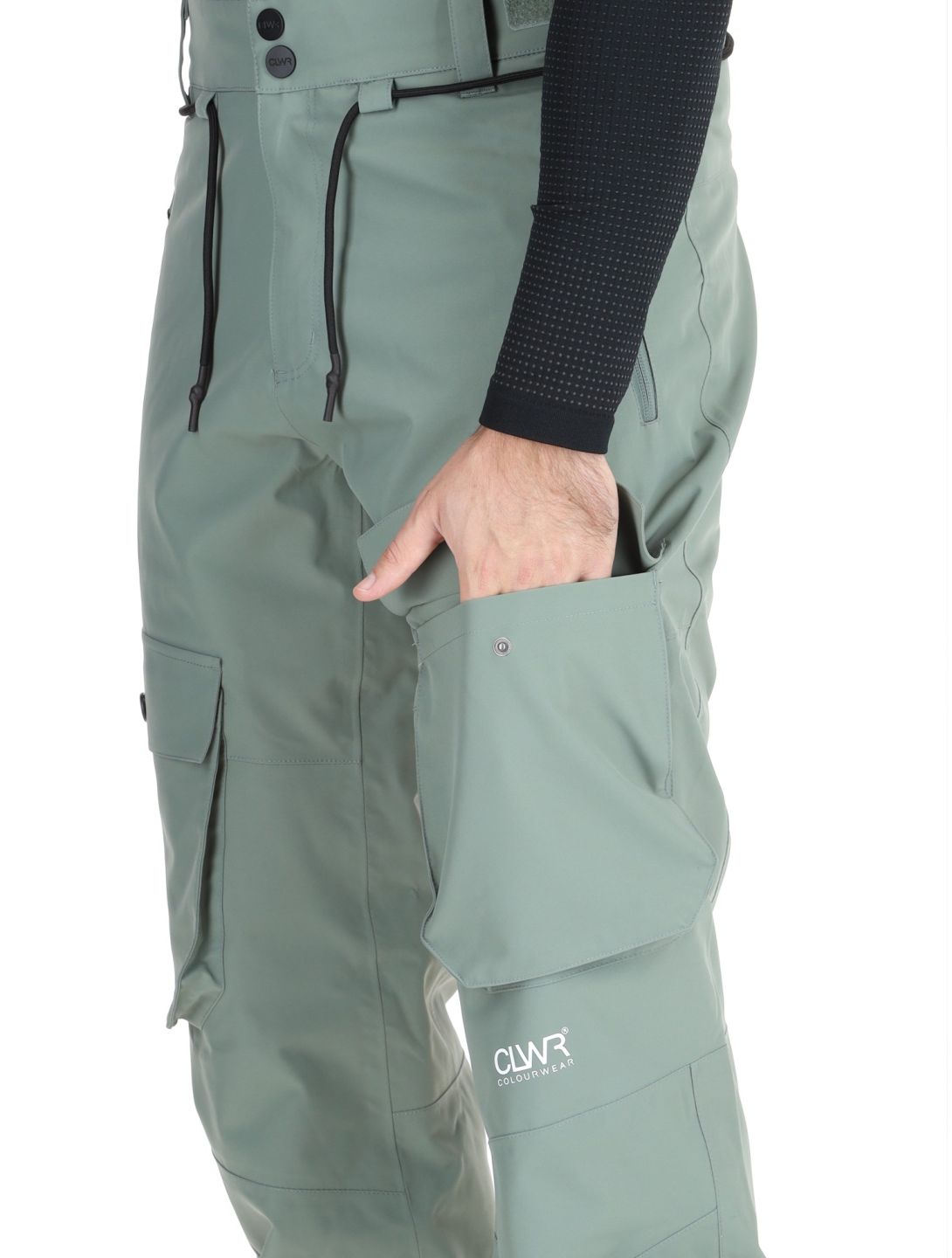 ColourWear, M Flight ski pants men Dark Sage green 