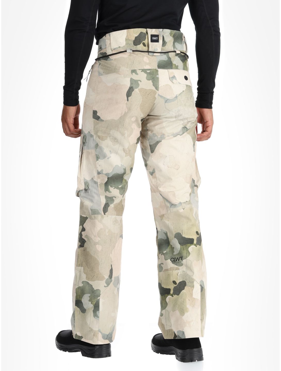 ColourWear, M Flight ski pants men Water Camo beige 