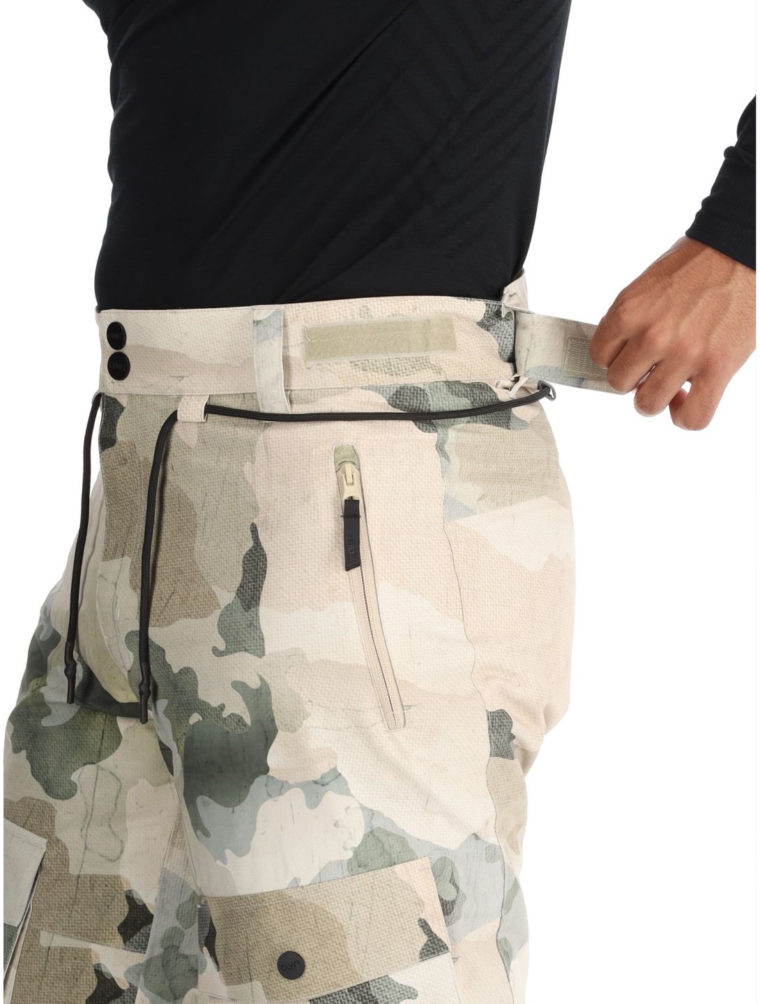 ColourWear, M Flight ski pants men Water Camo beige 