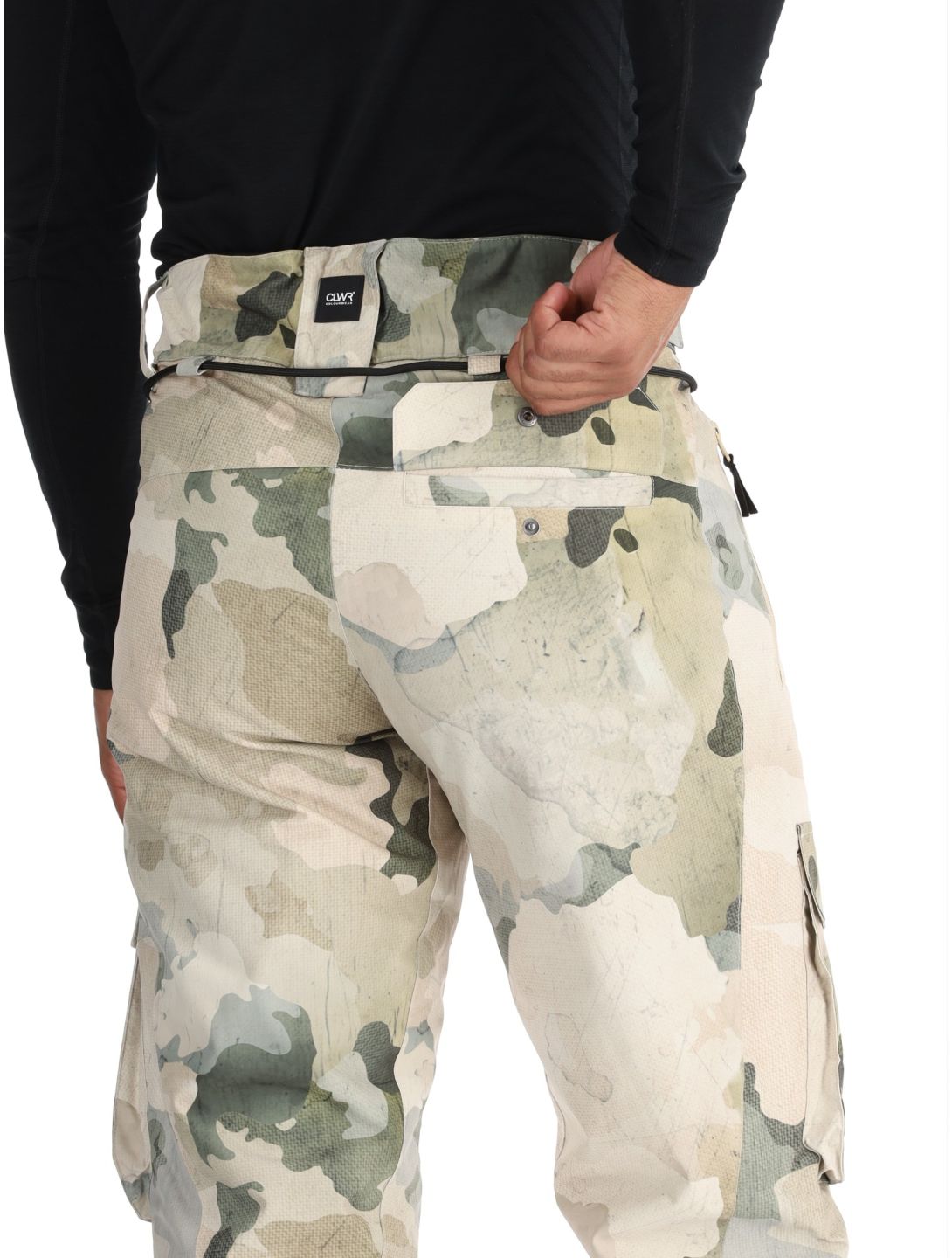 ColourWear, M Flight ski pants men Water Camo beige 