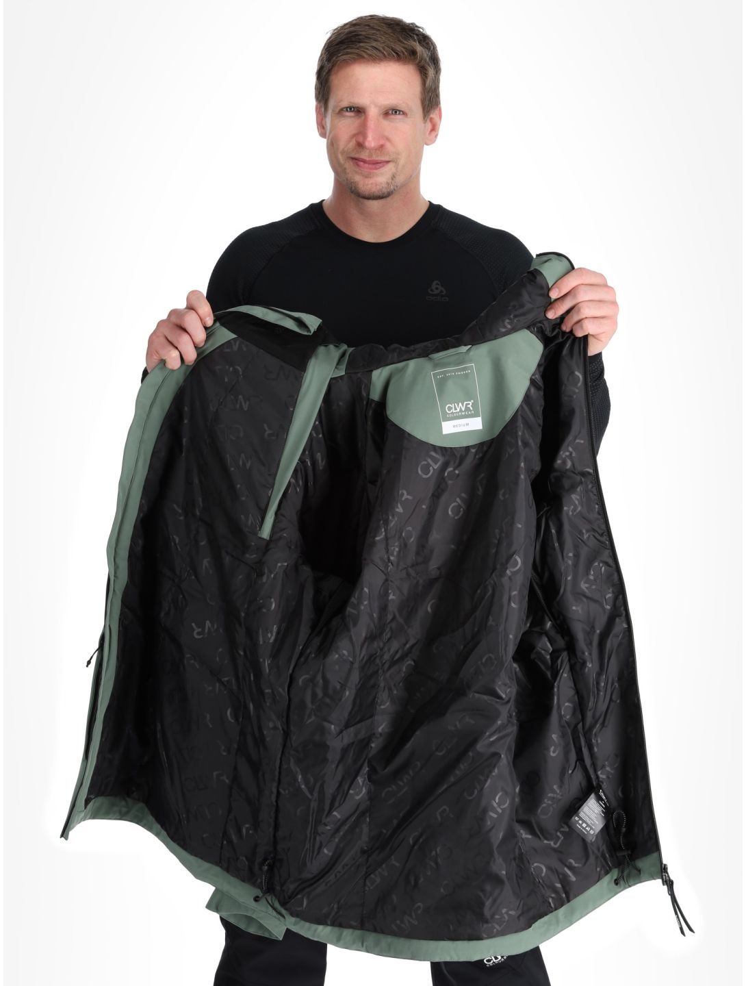 ColourWear, M Foil Anorak ski jacket men Dark Sage green 