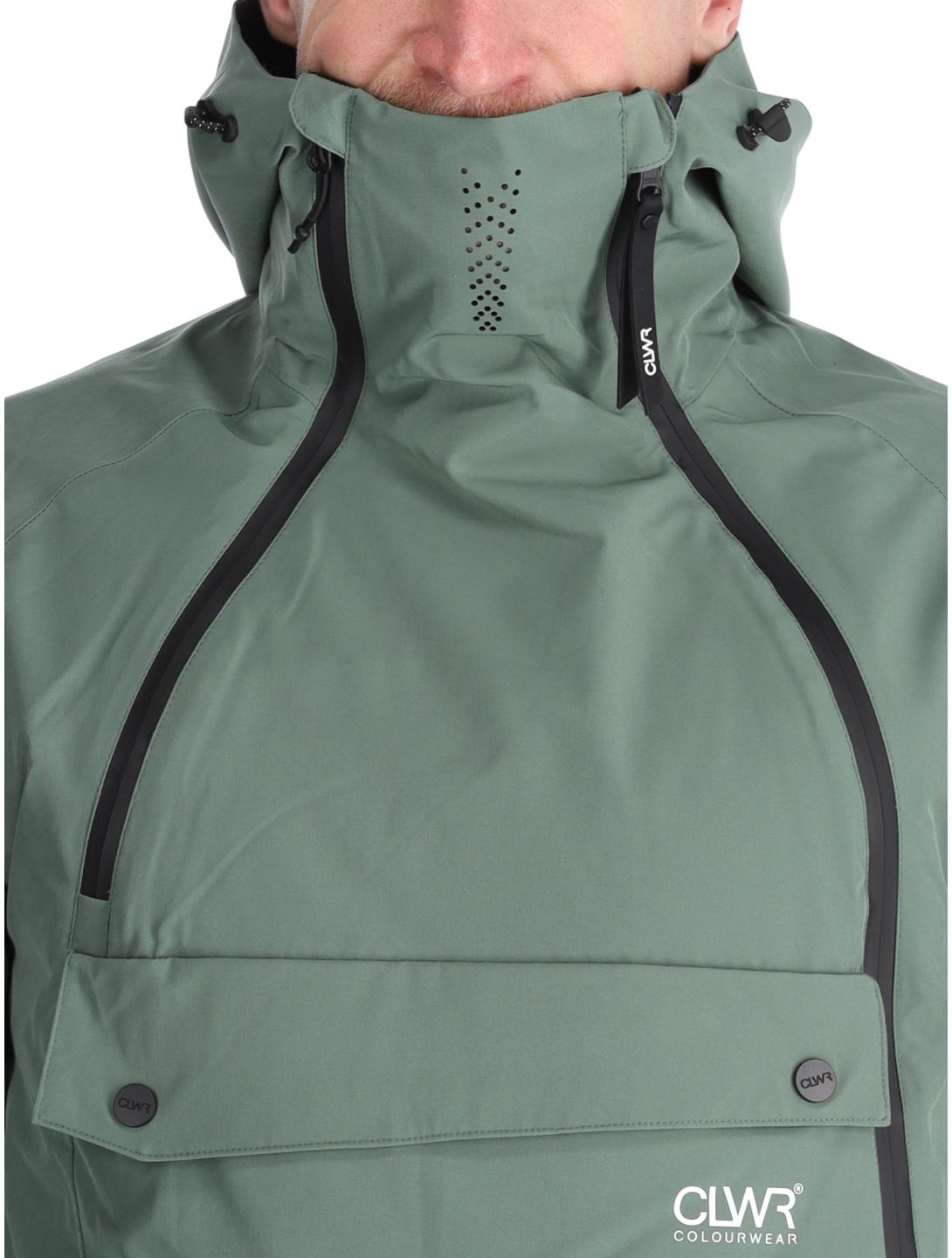 ColourWear, M Foil Anorak ski jacket men Dark Sage green 