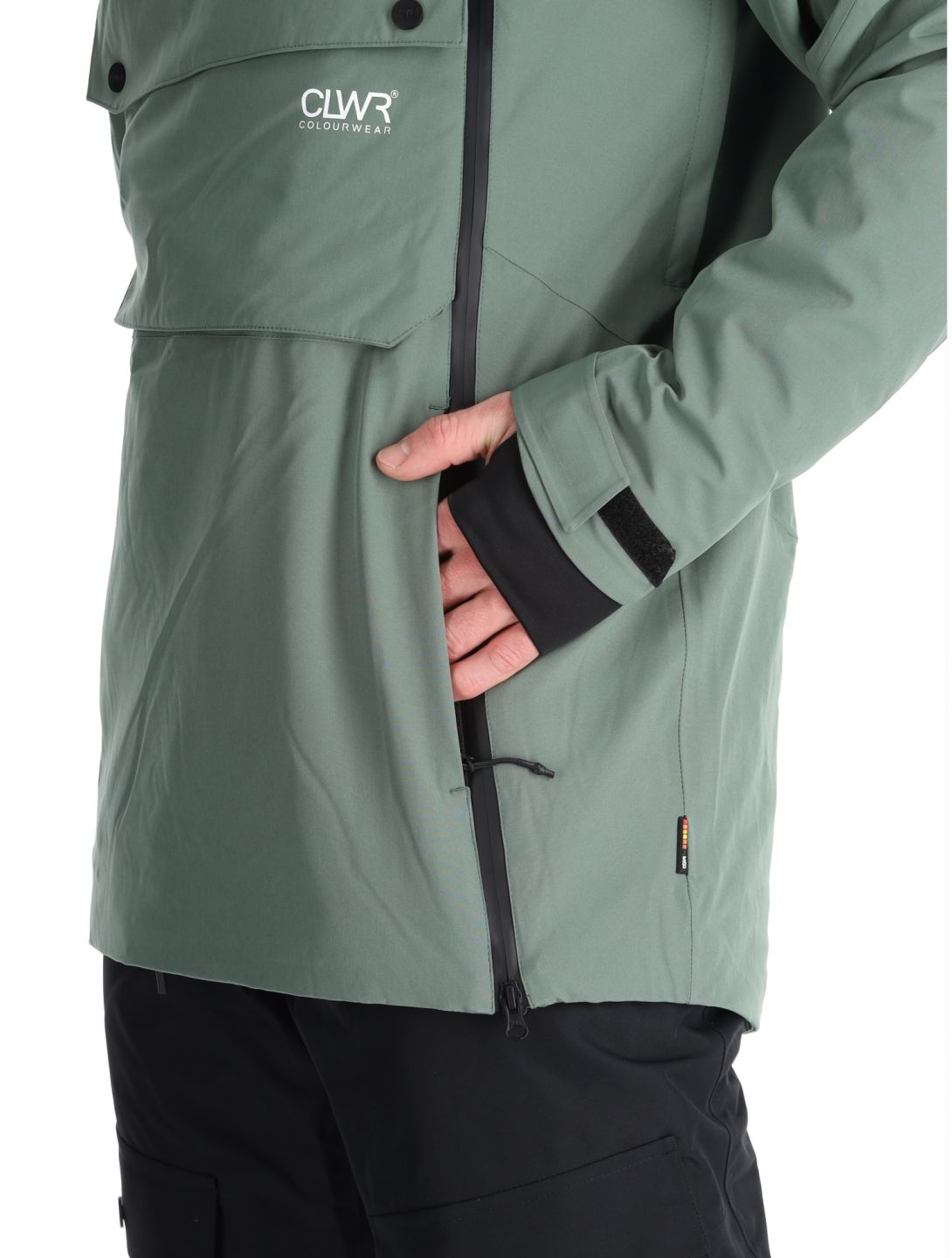 ColourWear, M Foil Anorak ski jacket men Dark Sage green 