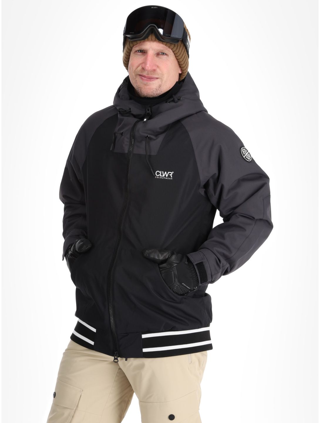 ColourWear, M League 2.0 ski jacket men Black black 