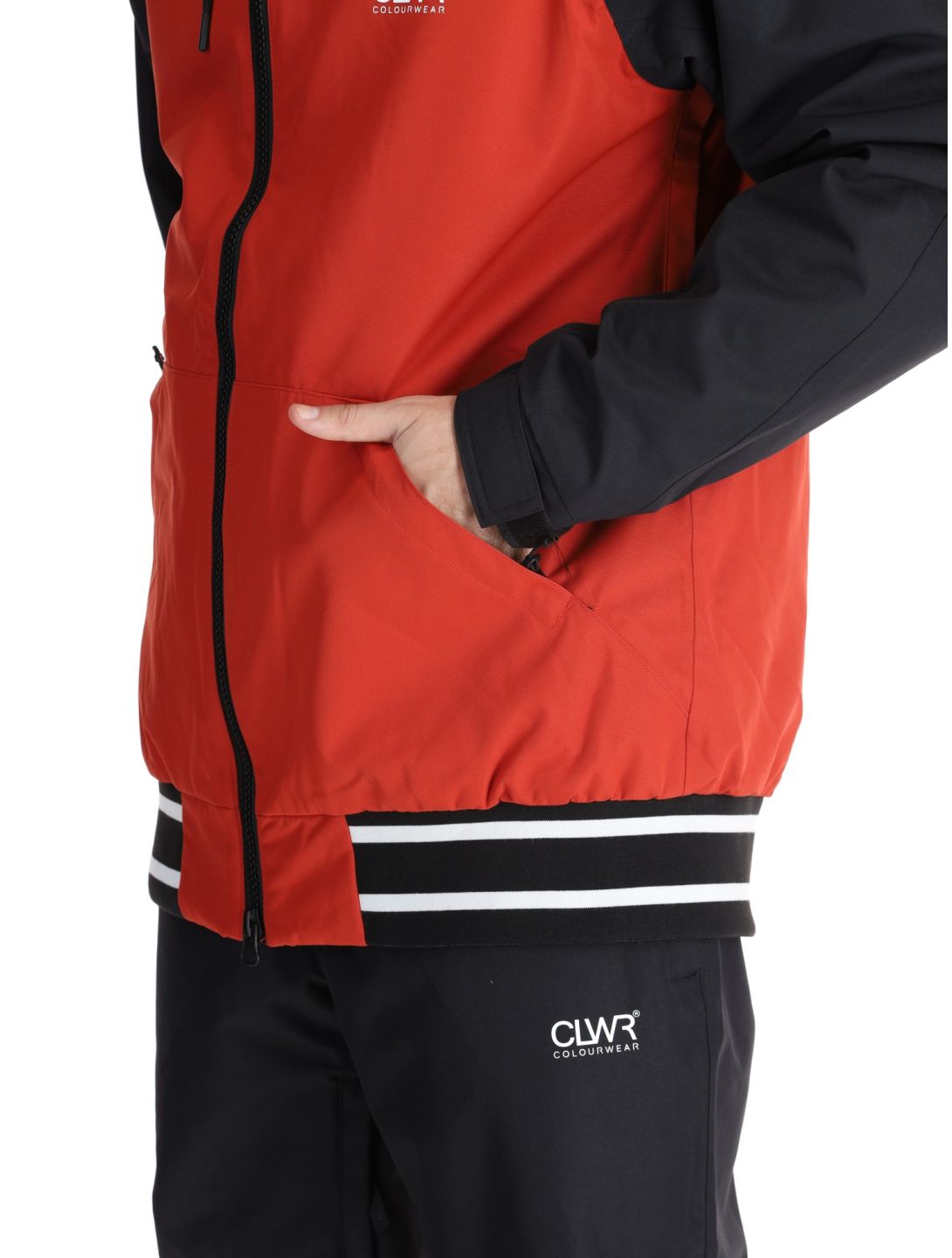 ColourWear, M League 2.0 ski jacket men Rust Red black, red 