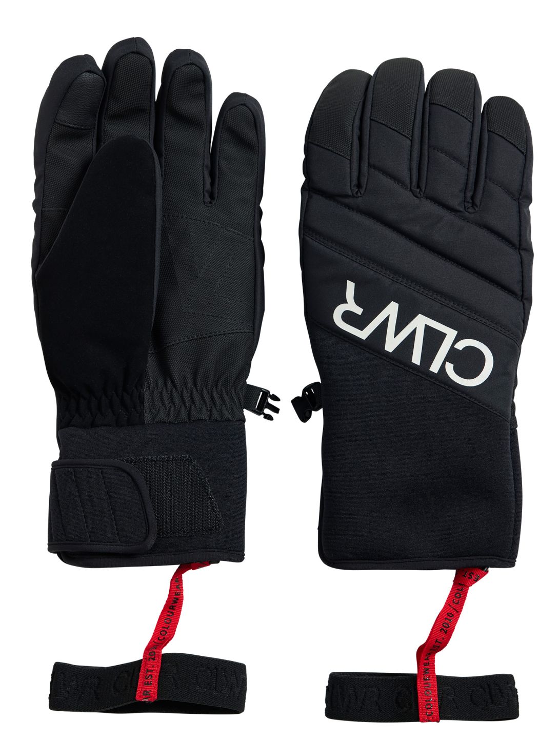 ColourWear, U Powder ski gloves unisex Black black 