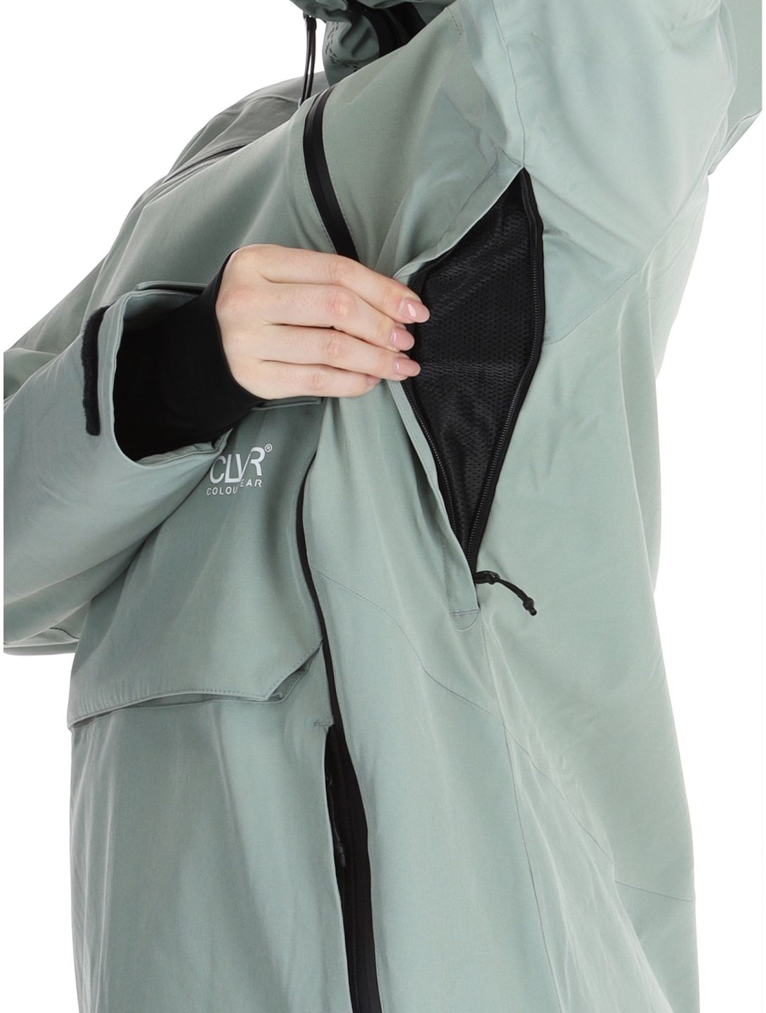 ColourWear, W Cake 2.0 ski jacket women Light Sage green 