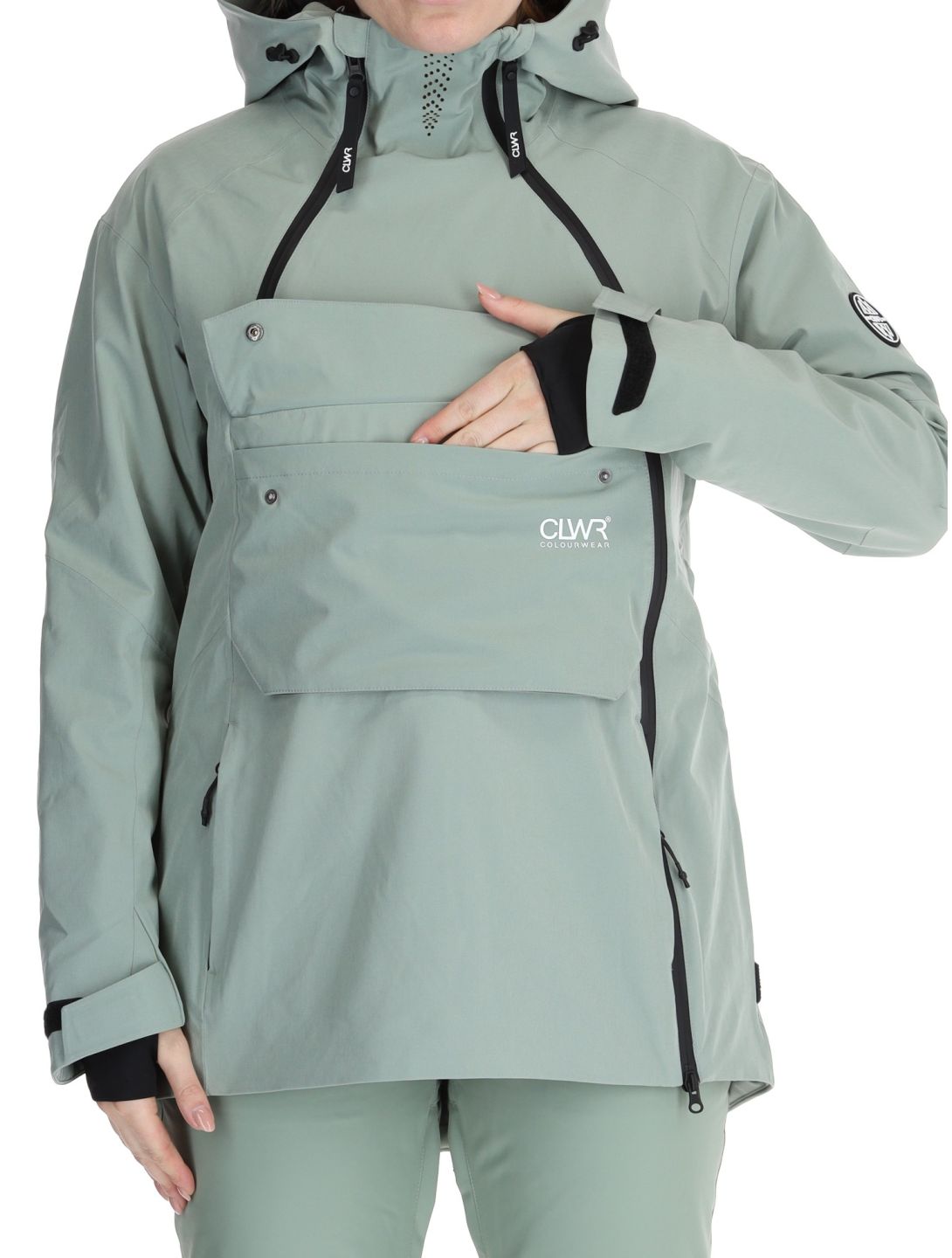 ColourWear, W Cake 2.0 ski jacket women Light Sage green 