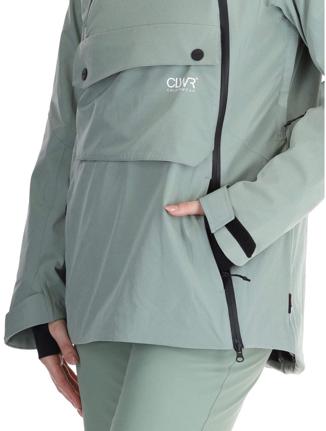 ColourWear, W Cake 2.0 ski jacket women Light Sage green 