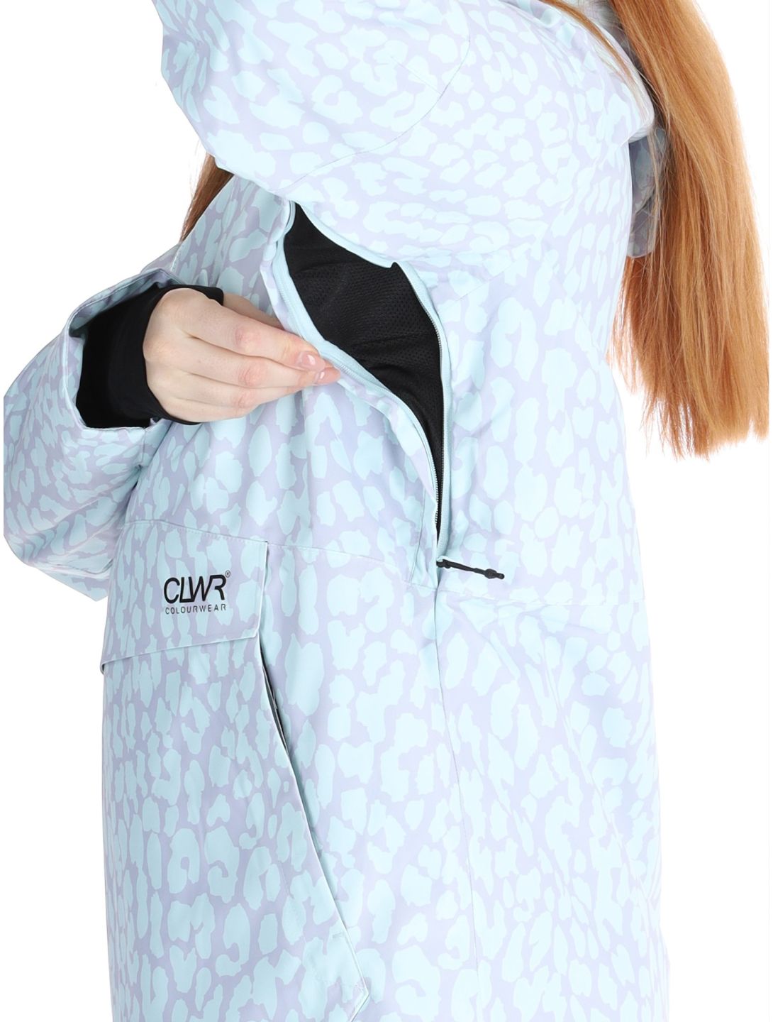 ColourWear, W Homage 2.0 winter anorak women Leopard Lilac purple 