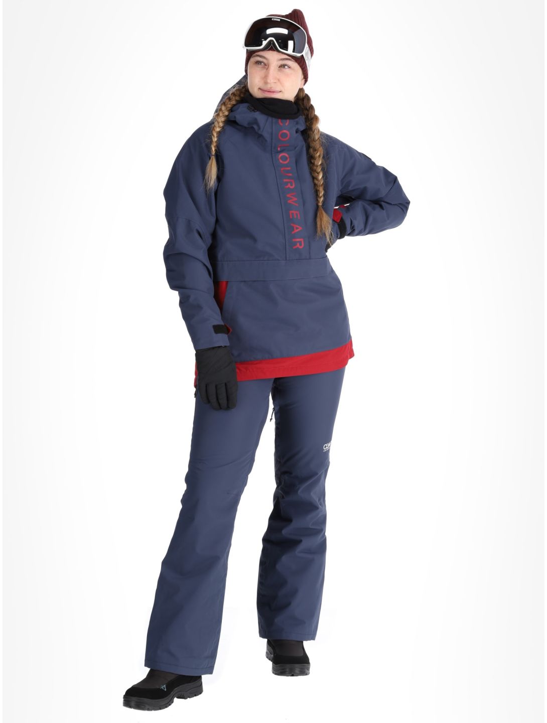 ColourWear, W Signature winter anorak women Navy blue 