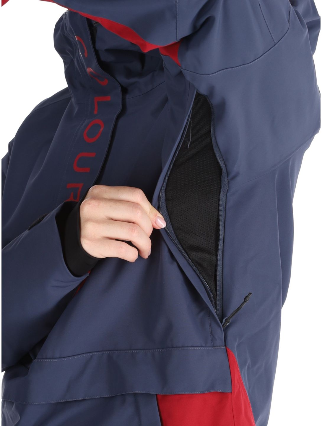 ColourWear, W Signature winter anorak women Navy blue 