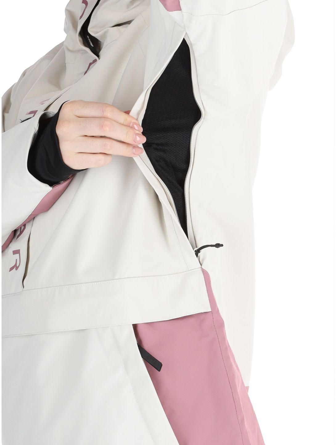 ColourWear, W Signature winter anorak women Off-White purple, white 