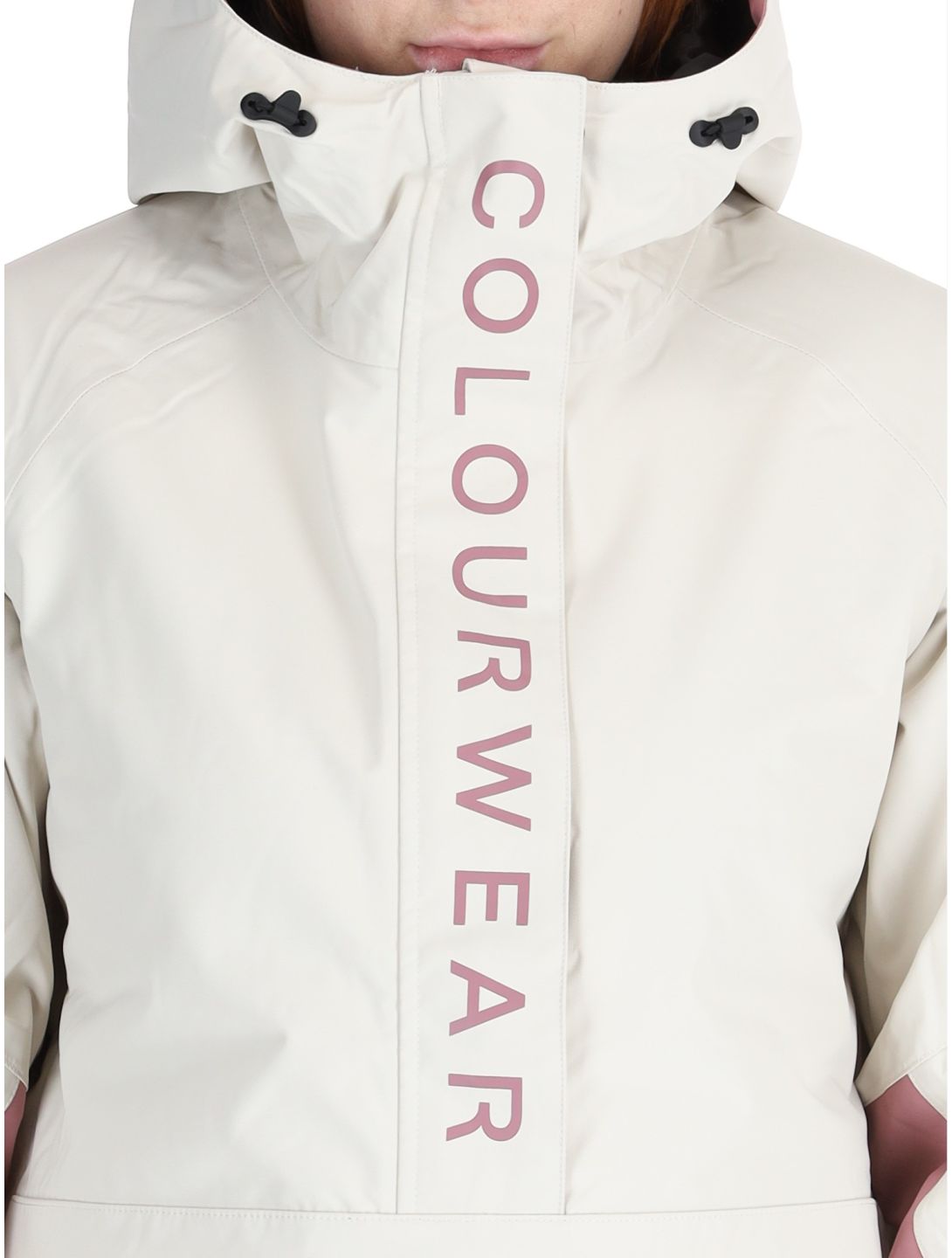 ColourWear, W Signature winter anorak women Off-White purple, white 