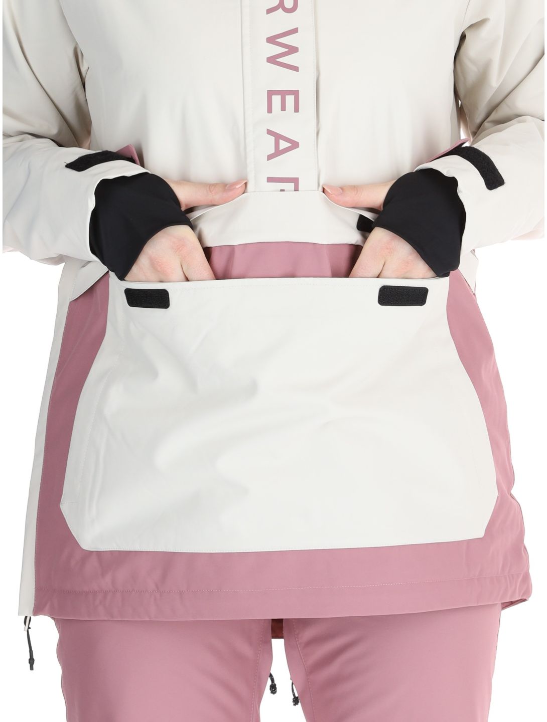 ColourWear, W Signature winter anorak women Off-White purple, white 