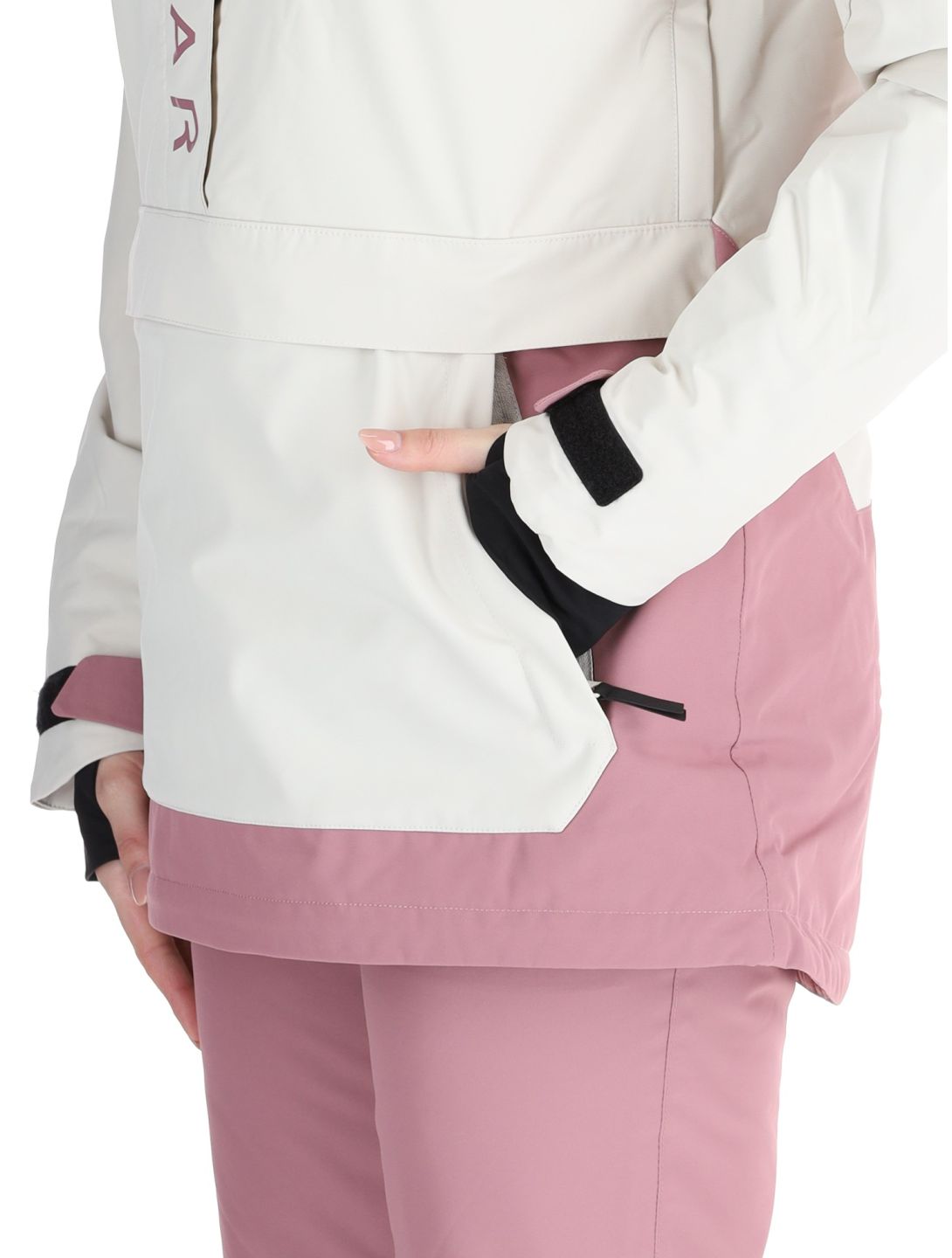 ColourWear, W Signature winter anorak women Off-White purple, white 