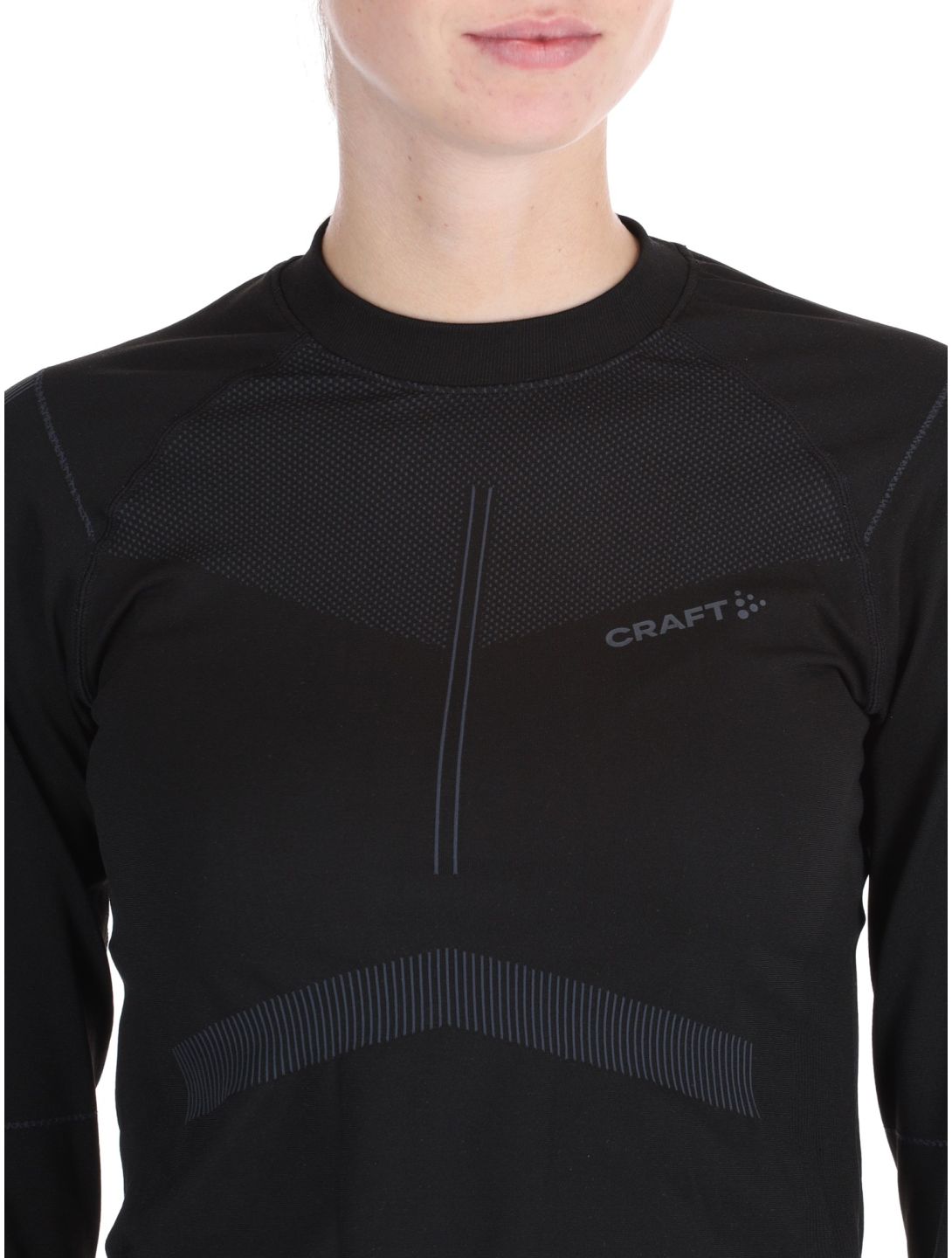 Craft, Active Intensity Crewneck LS thermal shirt women Black / Asphalt black 