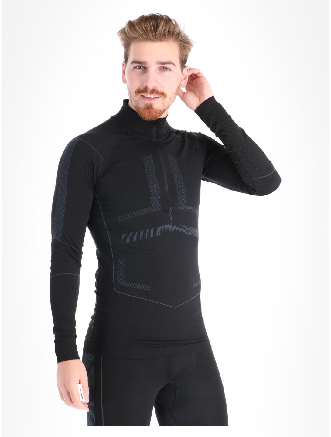 Craft, Active Intensity Zip thermal shirt men Black / Asphalt black 