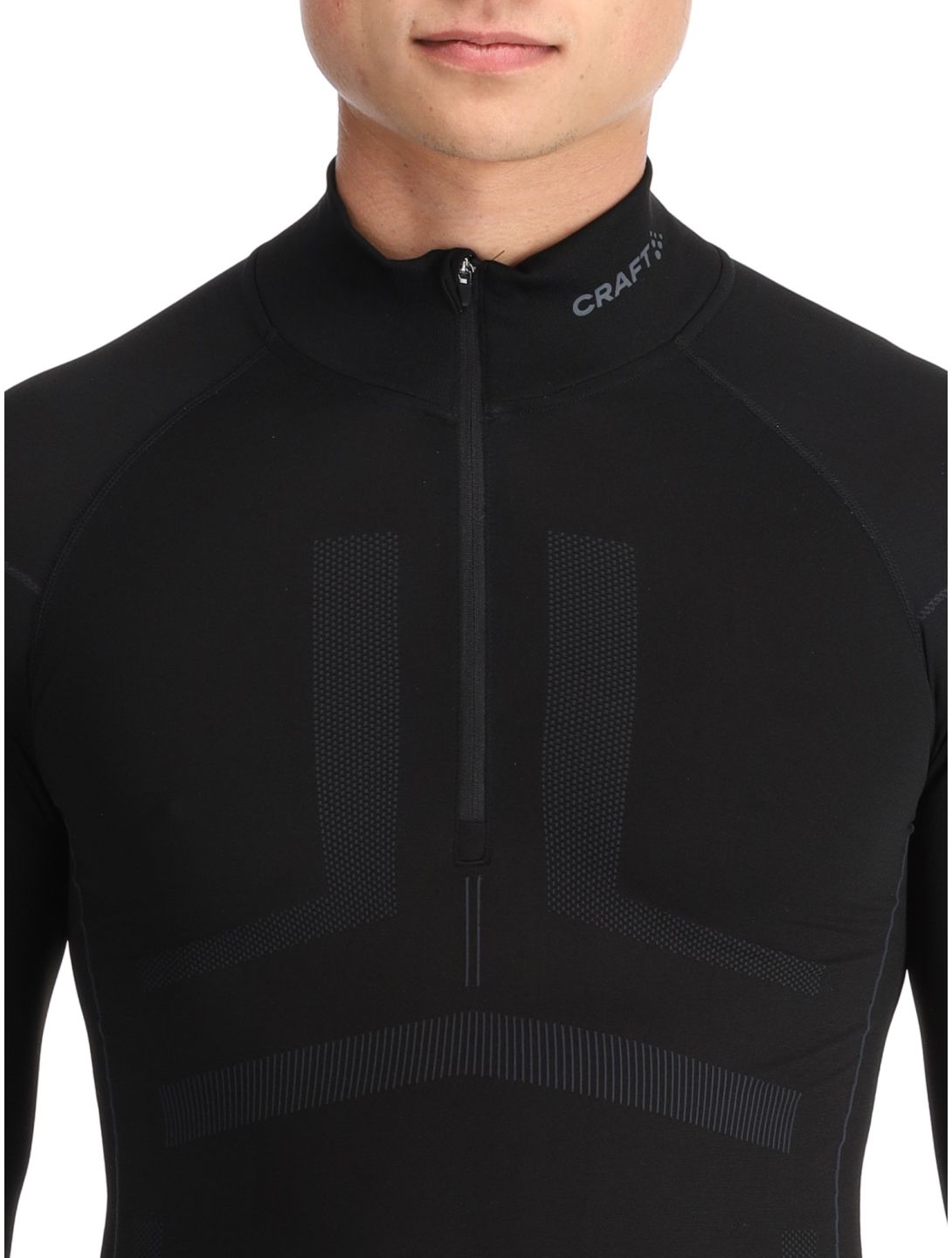 Craft, Active Intensity Zip thermal shirt men Black / Asphalt black 