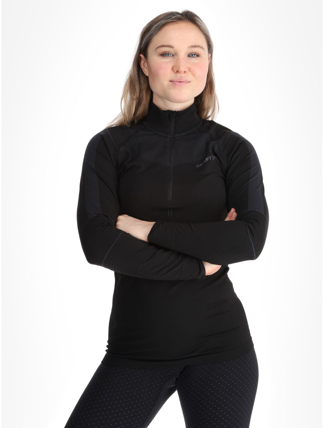 Craft, Active Intensity Zip pullover women Black / Asphalt black 