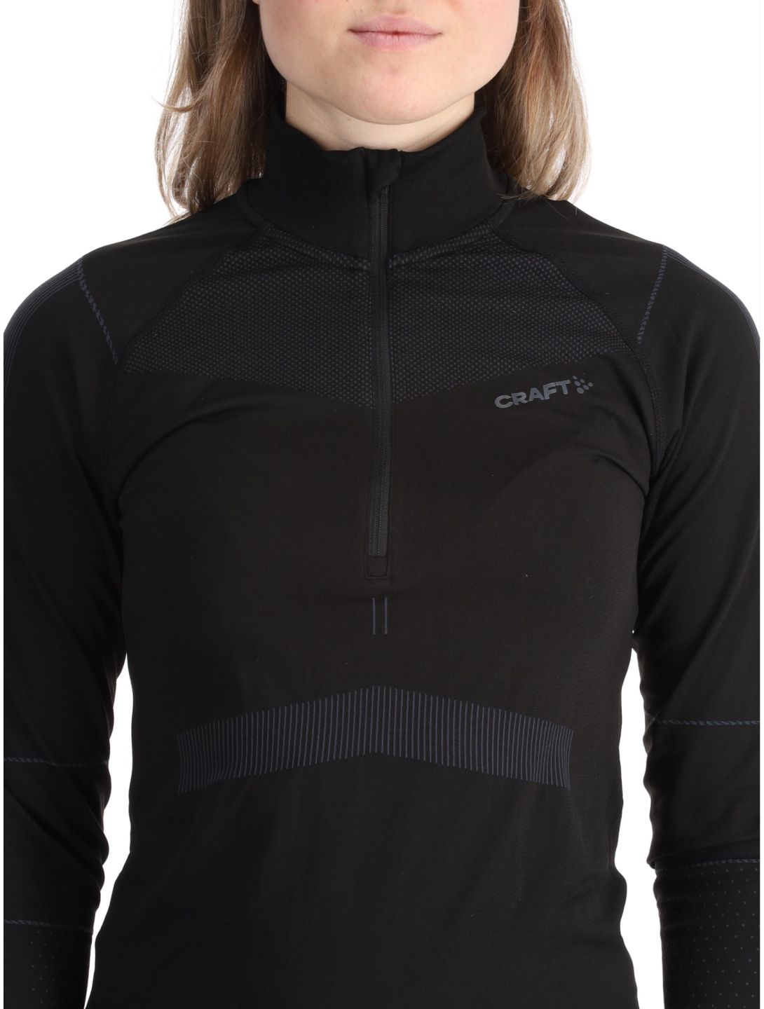 Craft, Active Intensity Zip pullover women Black / Asphalt black 