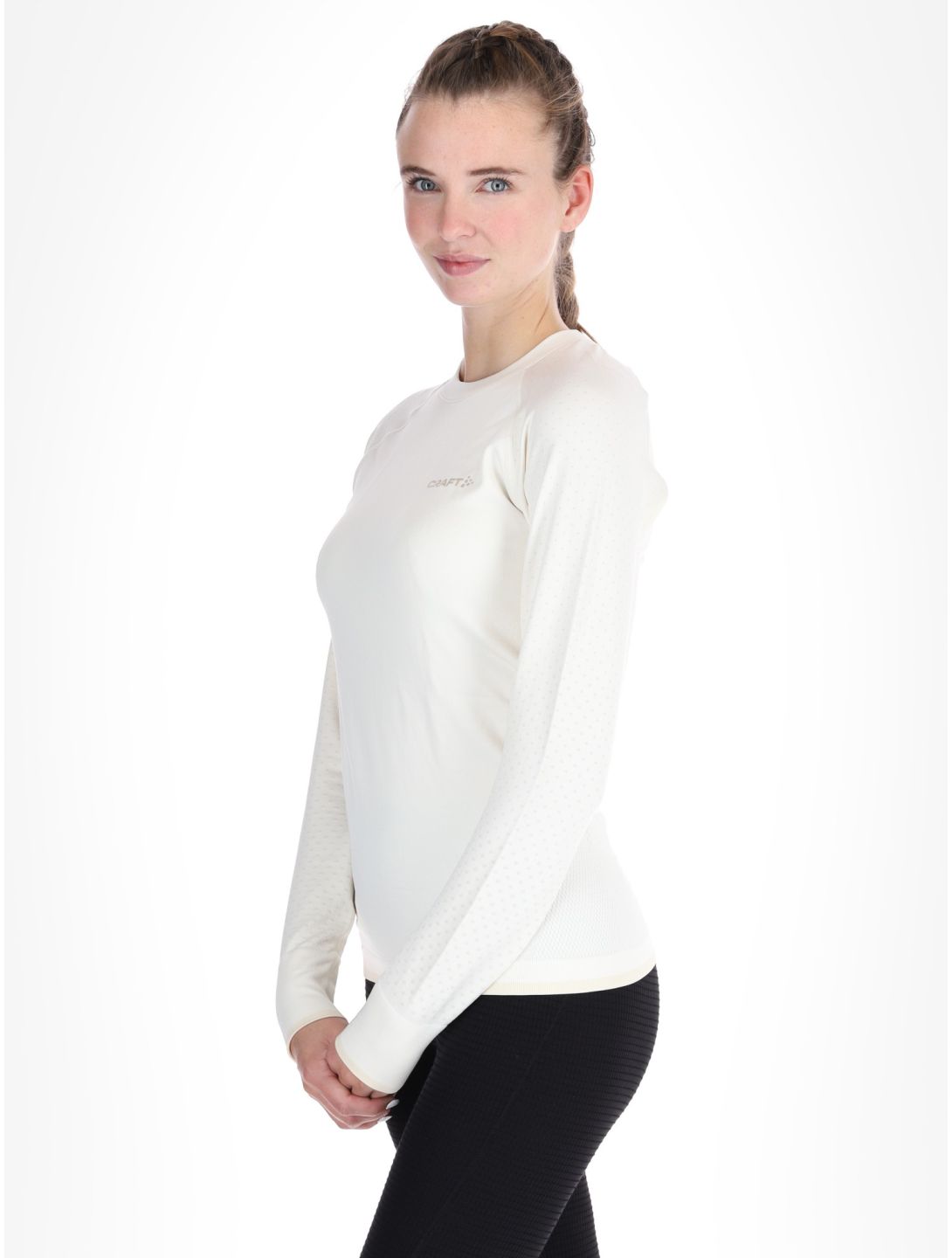 Craft, Adv Warm Intensity LS thermal shirt women Tofu / Plaster white 