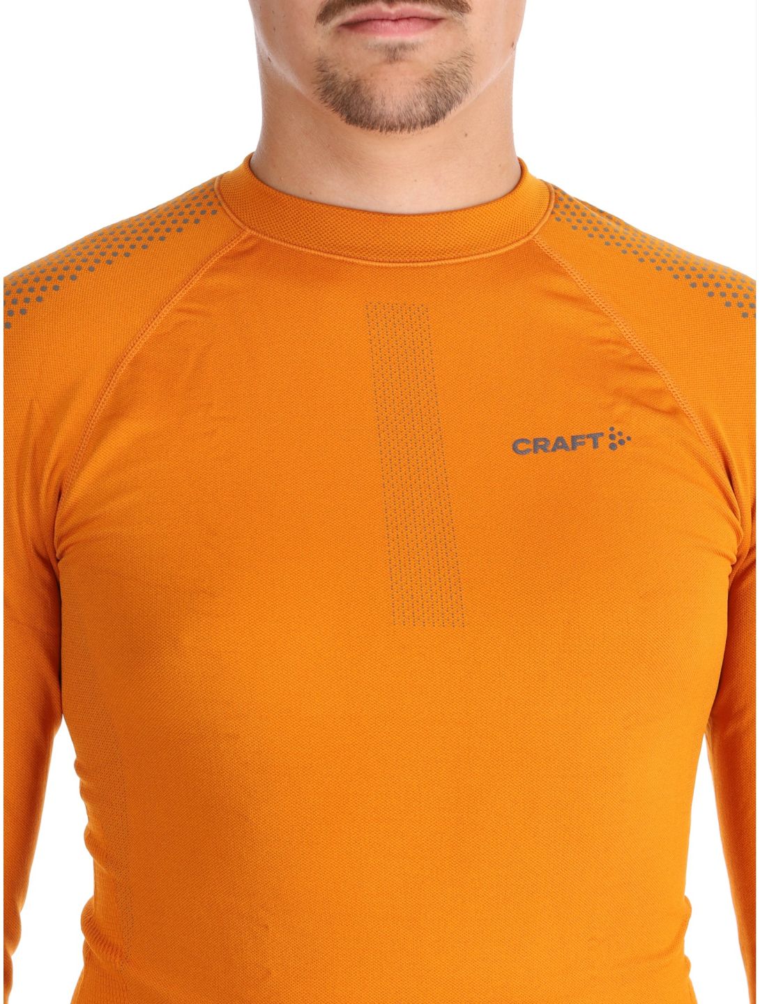 Craft, Adv Warm Intensity LS thermal shirt men Cara / Granite grey, orange 