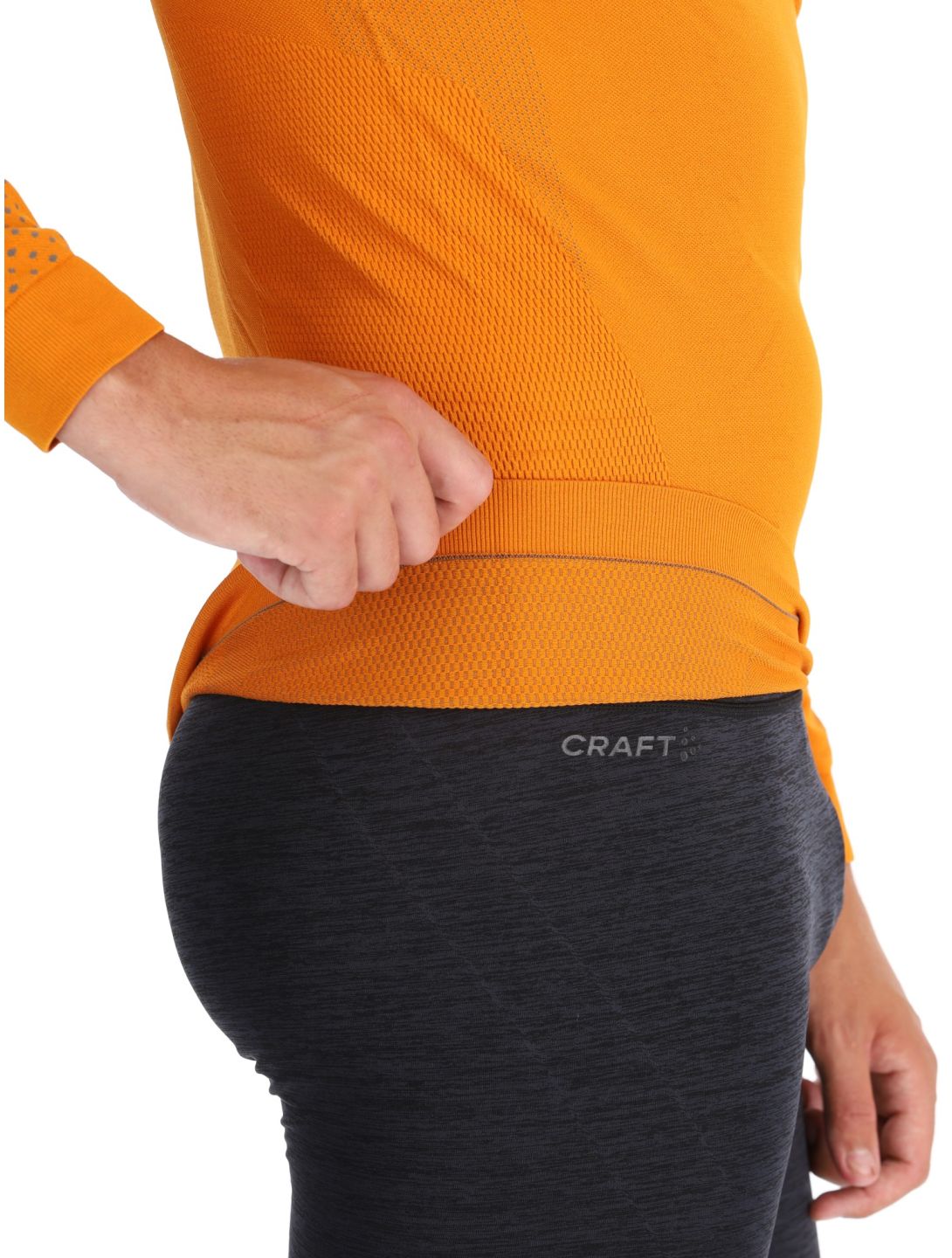 Craft, Adv Warm Intensity LS thermal shirt men Cara / Granite grey, orange 