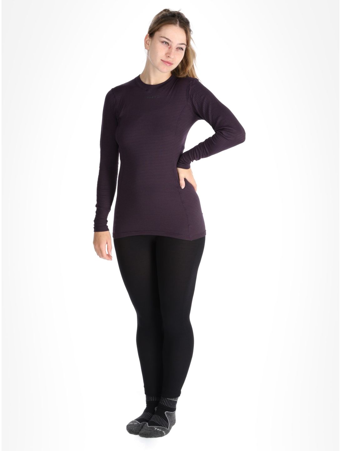 Craft, Pro Wool Extreme X LS thermal shirt women DK Plum purple 