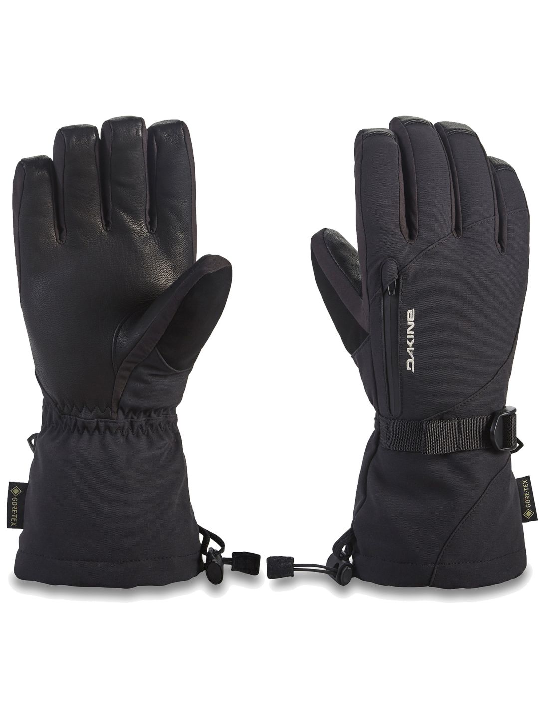 Dakine, Leather Sequoia Gore-Tex ski gloves women Black black 