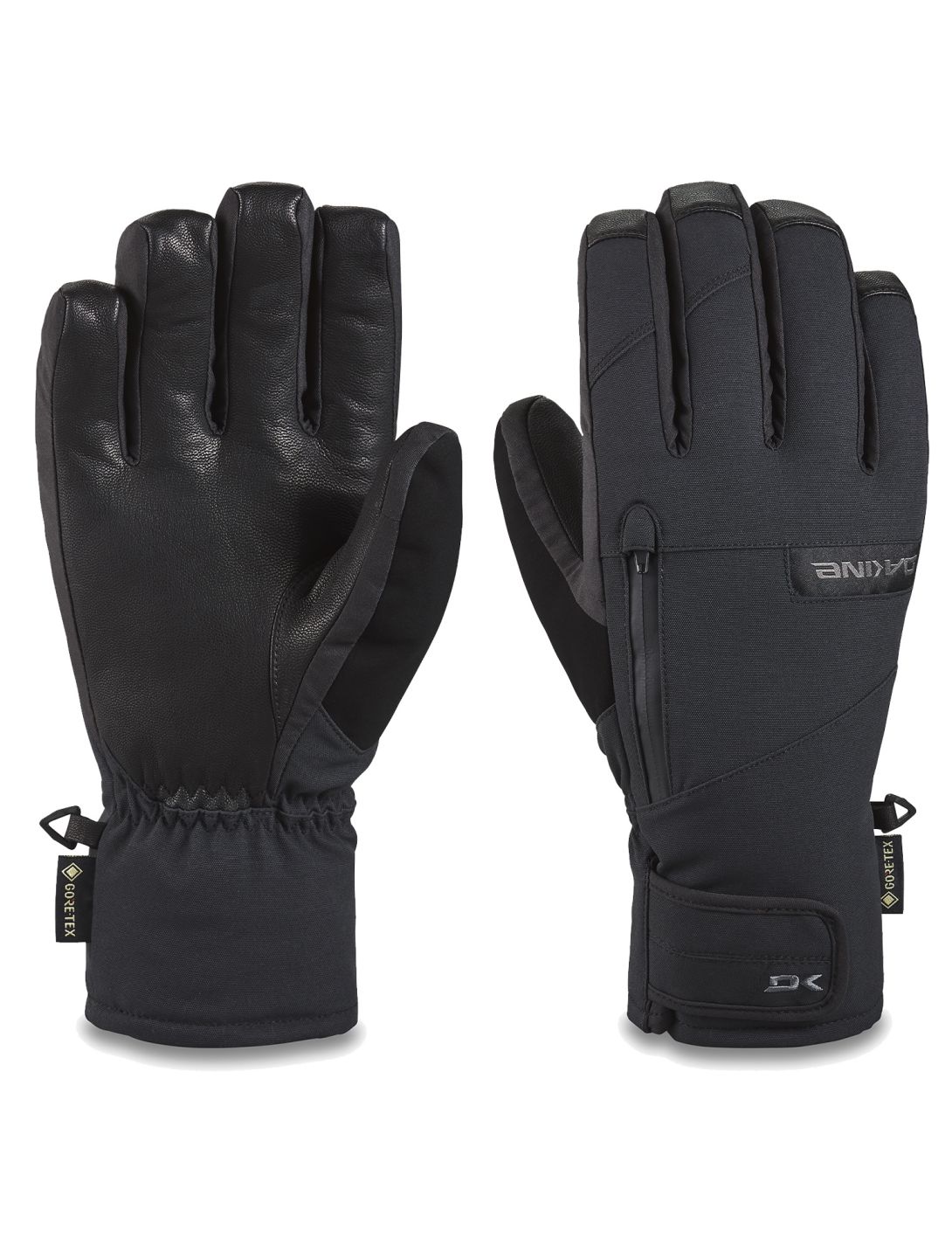 Dakine, Leather Titan Gore-Tex Short ski gloves men Black black 