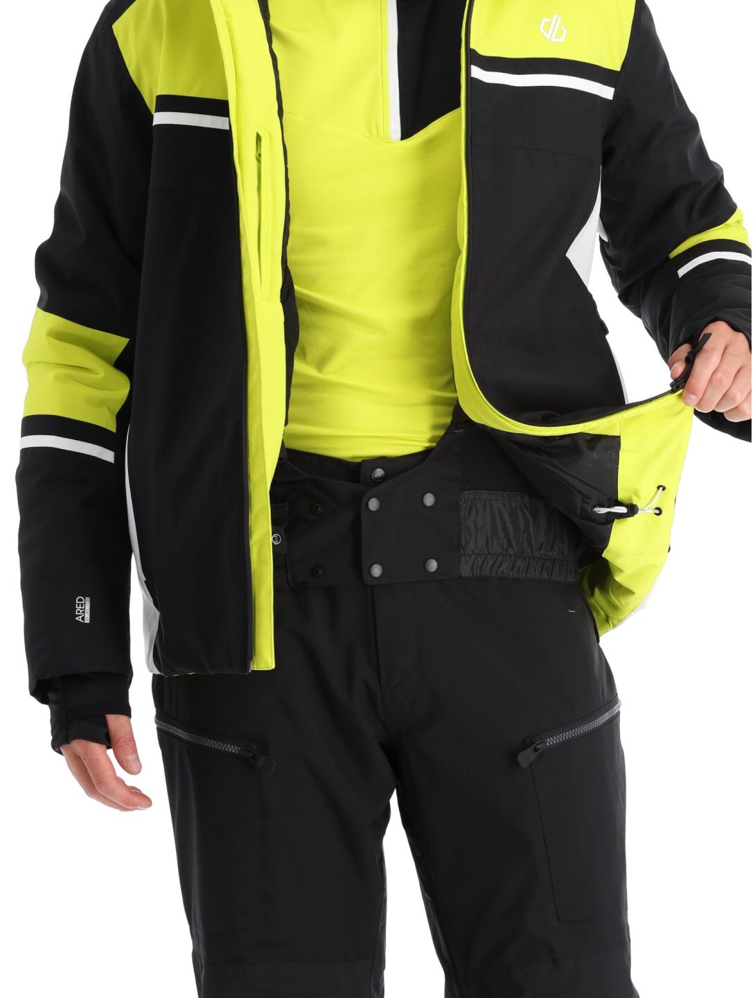 Dare2b, Amplitude ski jacket men Neon Spring/Black black, green 