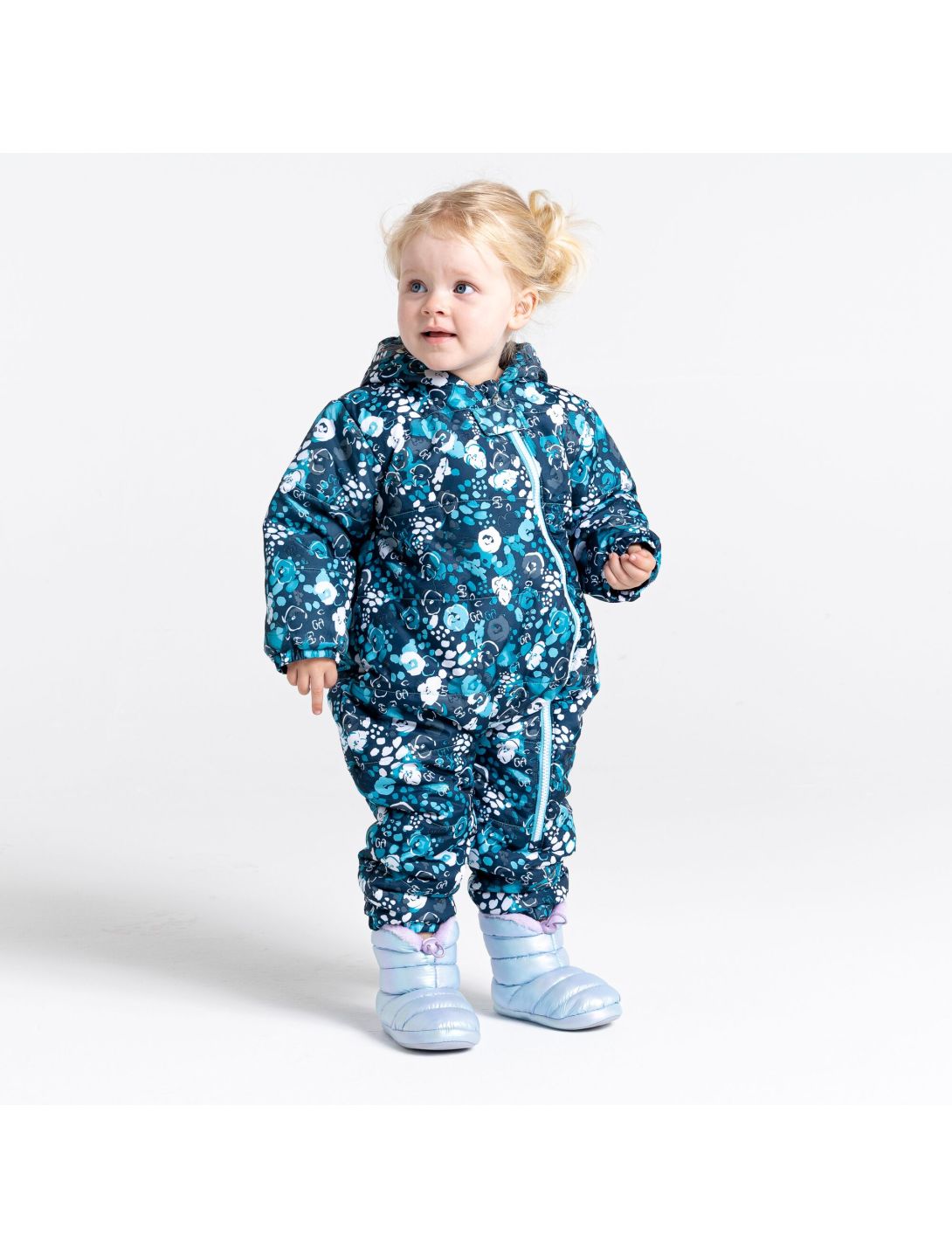 Dare2b, Bambino II ski suit kids floral print river blue 